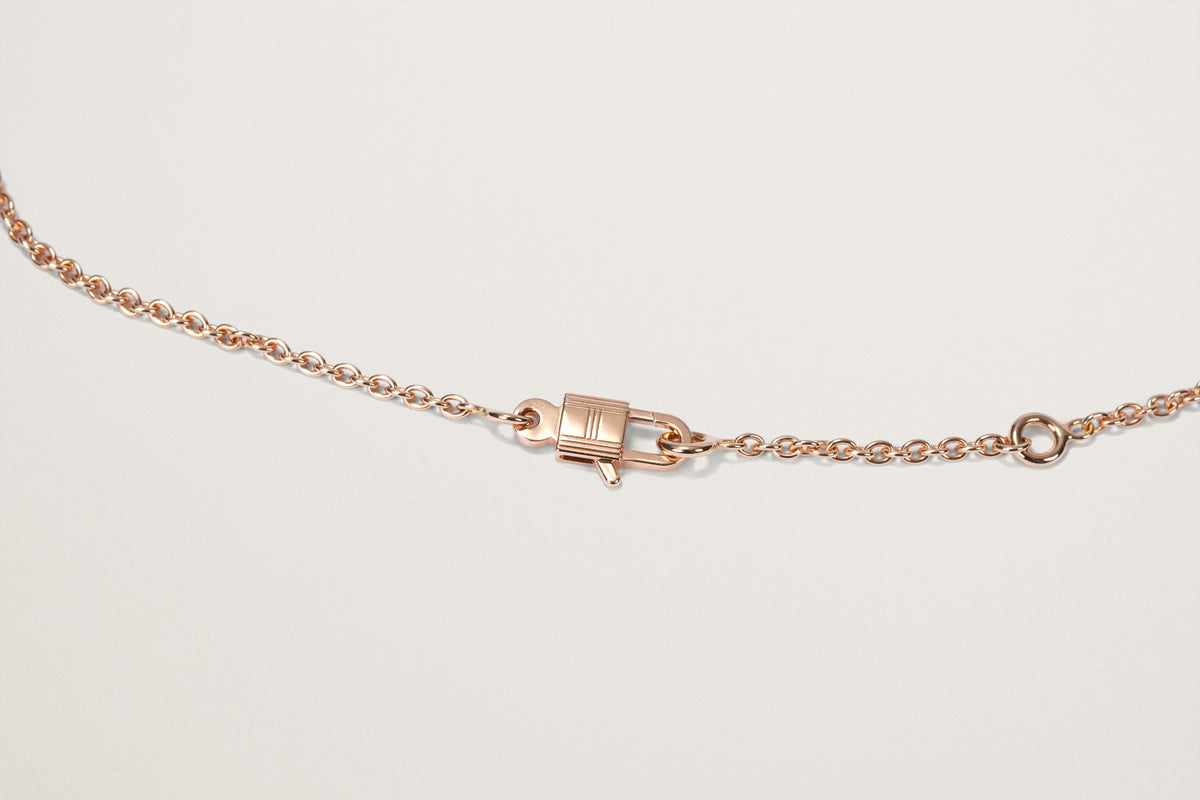 HERMES K18PG アミュレット コンスタンス ダイヤモンドネックレス ダイヤモンドネックレス