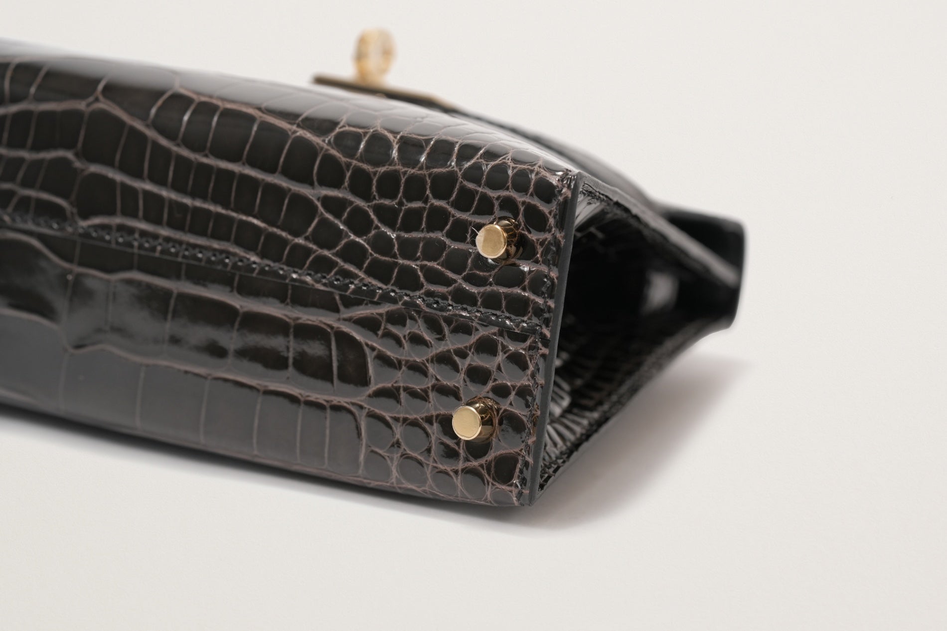 HERMES ミニケリー2 クロコダイル グラファイト – GINZA SATAKE