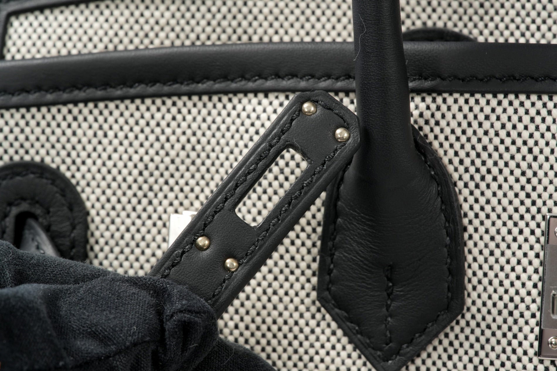 HERMES バーキン25カーゴ 黒/エクリュ