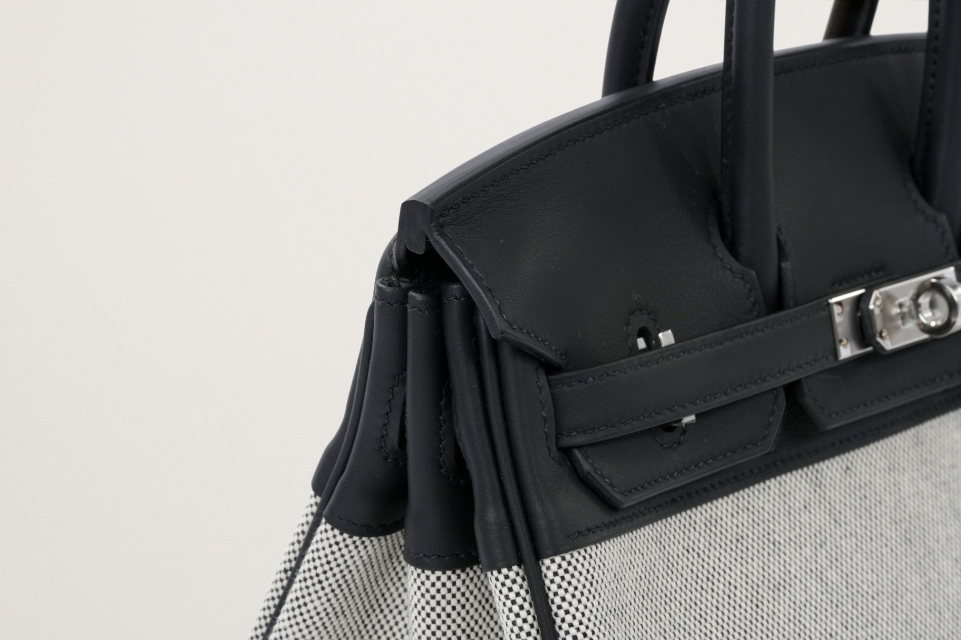 HERMES バーキン25 黒/エクリュ