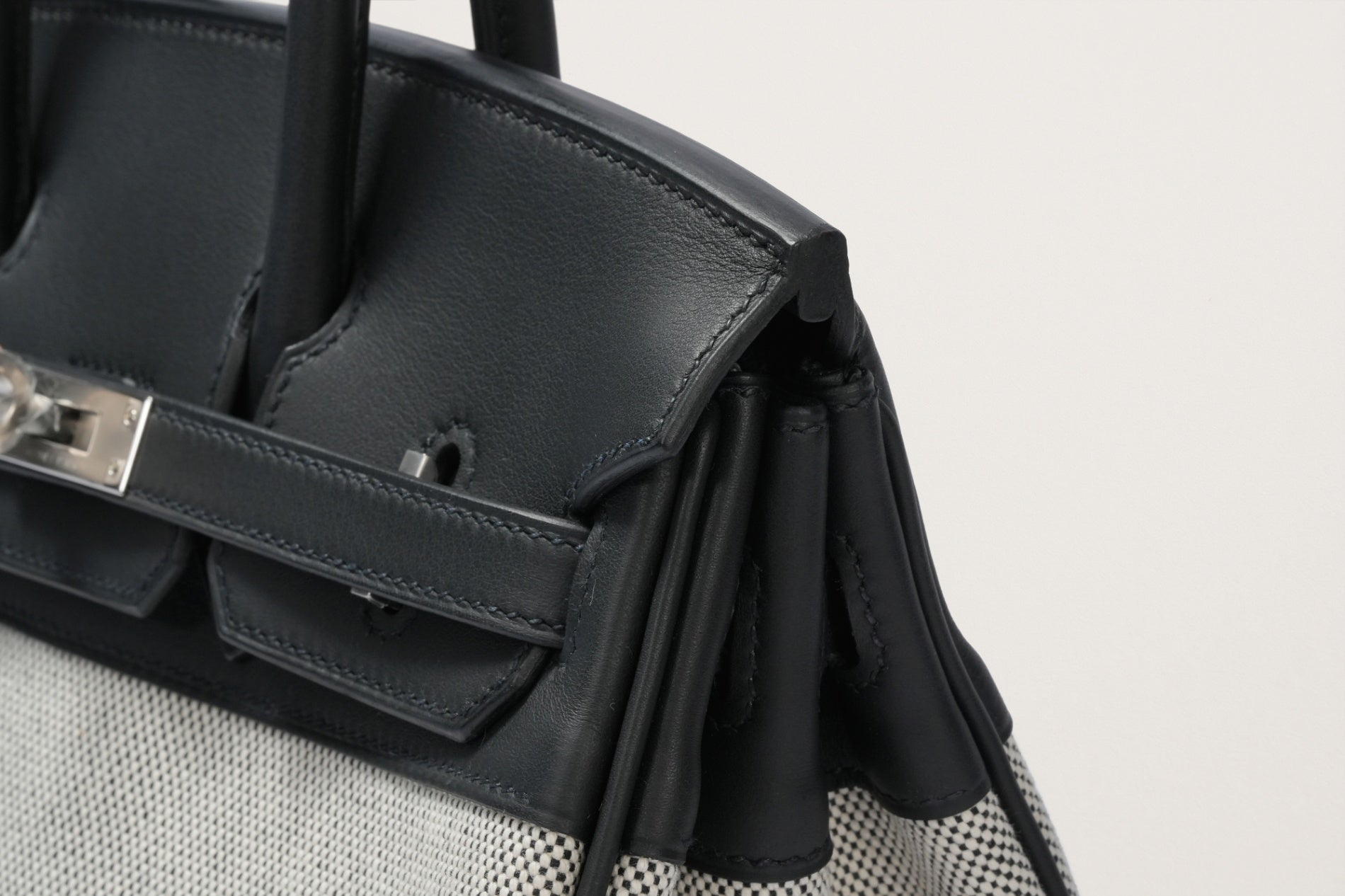 HERMES バーキン25 黒/エクリュ