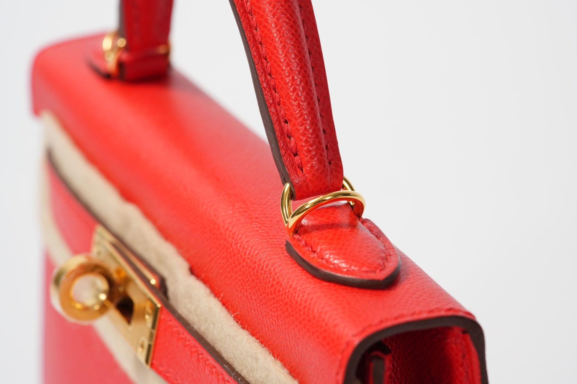 HERMES ミニケリー2 ルージュクー