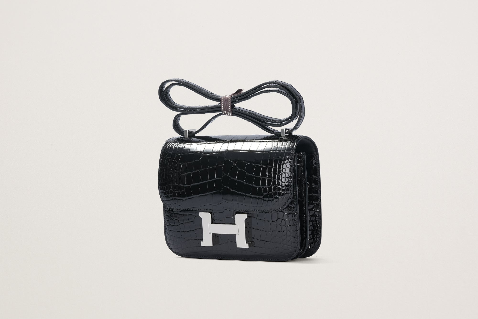 HERMES コンスタンスミニ クロコダイル 黒