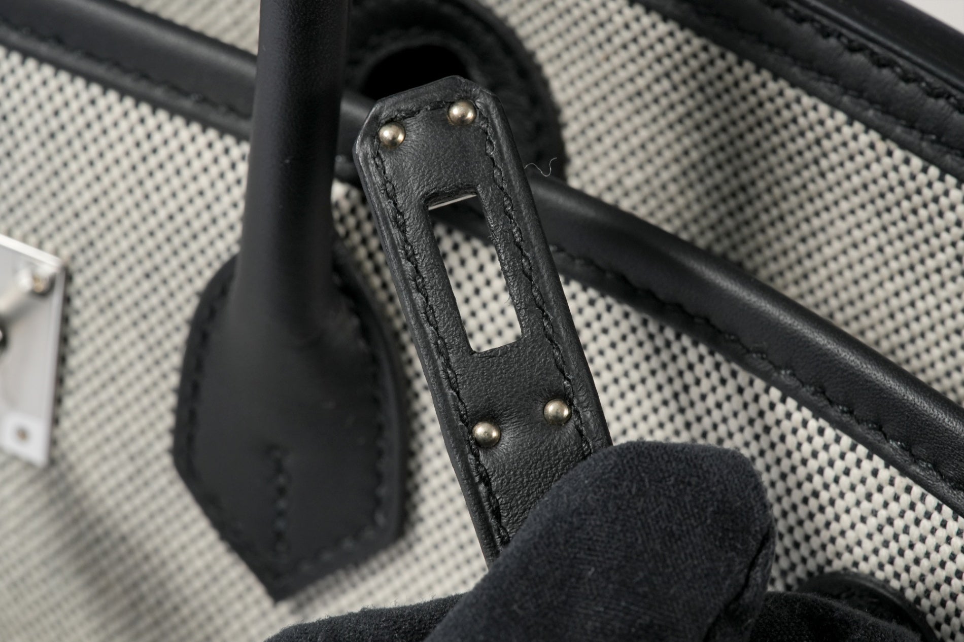 HERMES バーキン25カーゴ 黒/エクリュ