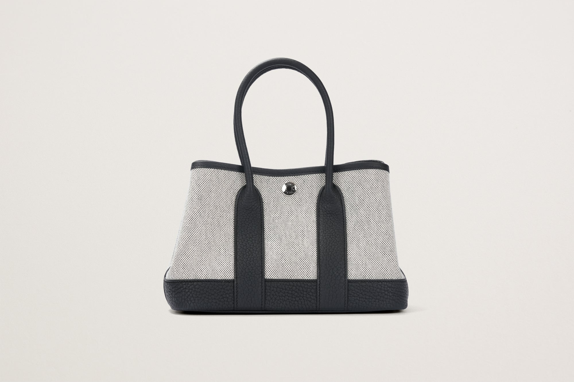 HERMES ネオ・ガーデン23 黒/エクリュ