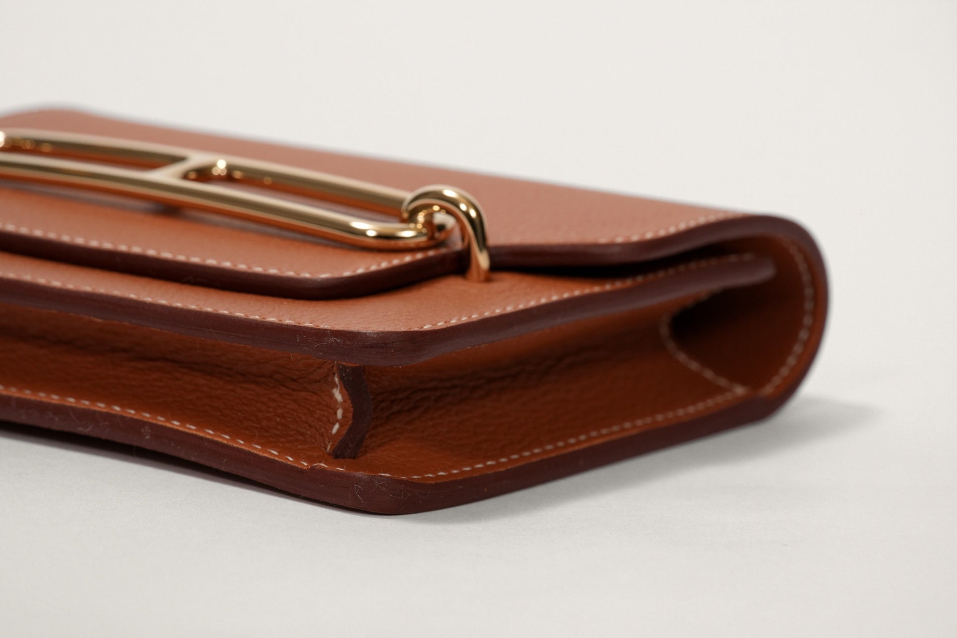 HERMES ルリ スリムウォレット ゴールド/ライム