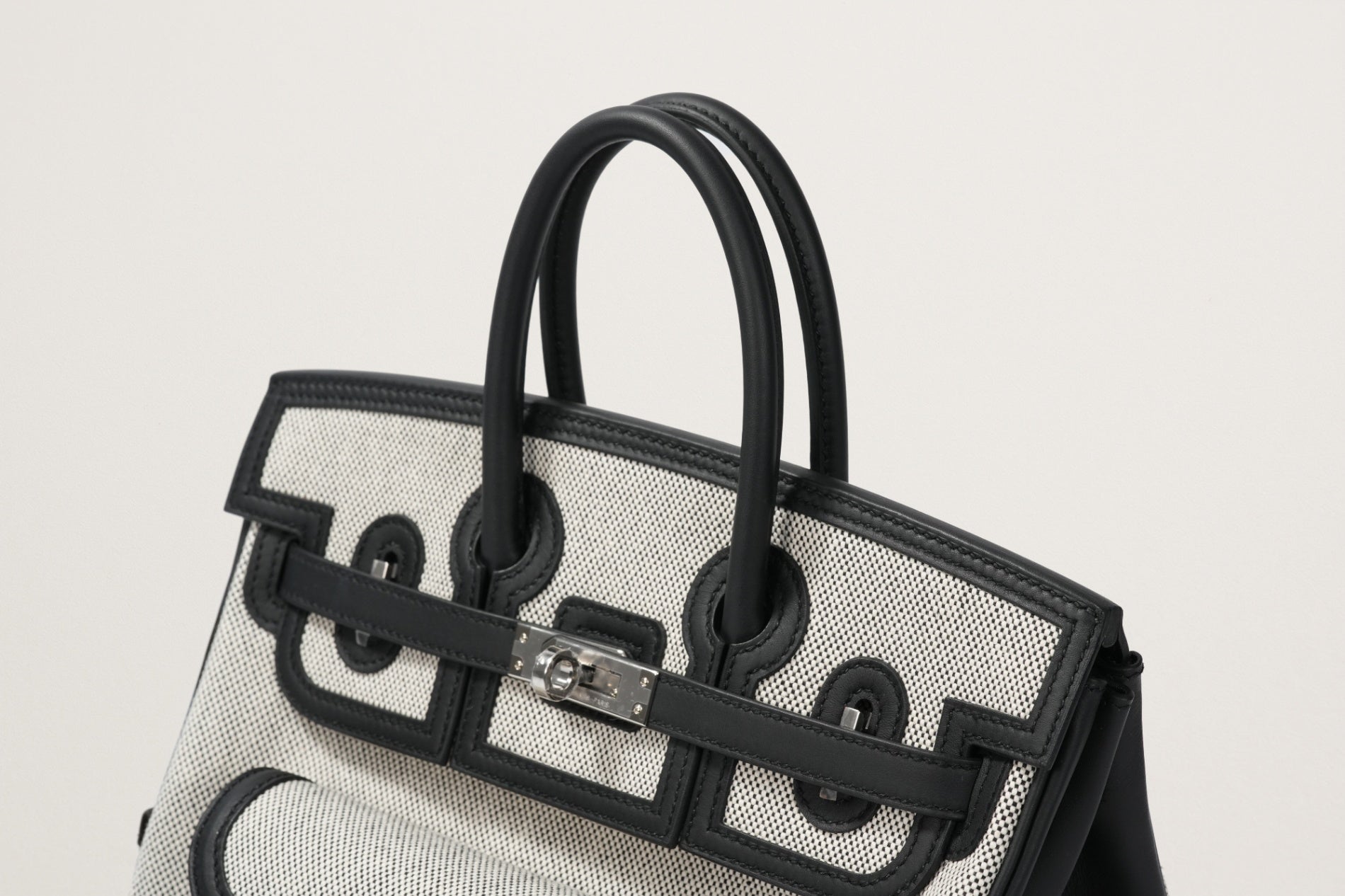 HERMES バーキン25カーゴ 黒／エクリュ