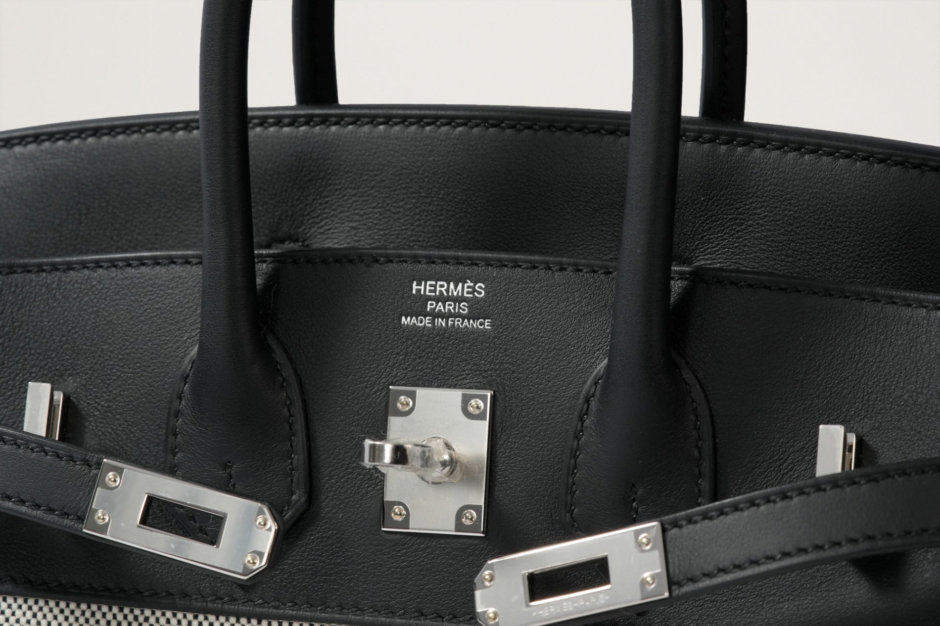 HERMES バーキン25 ギフト箱 その他 エルメス バーキンセリエ25 ブラック ボックスカーフ シルバー金具