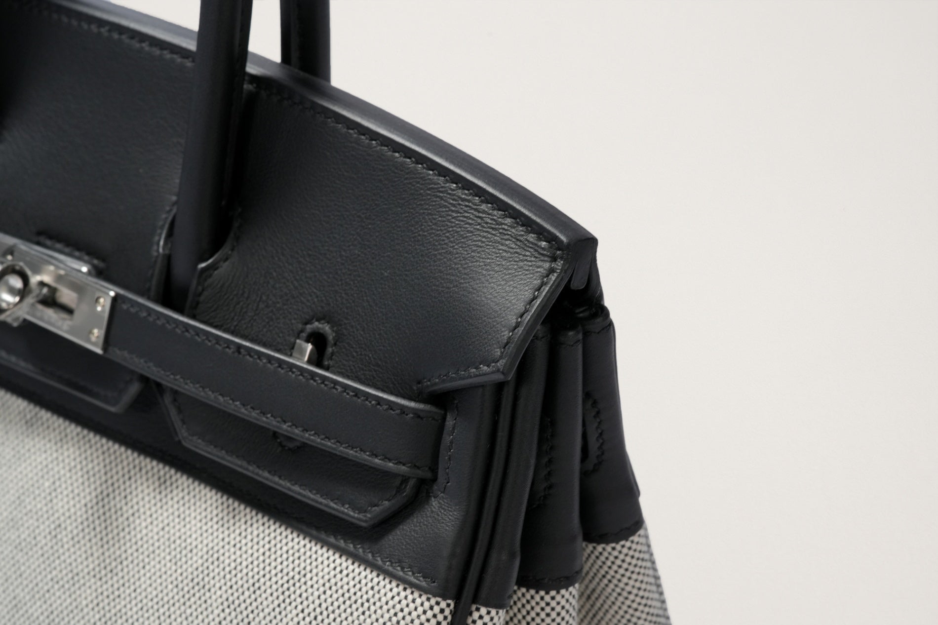 HERMES バーキン25 黒/エクリュ