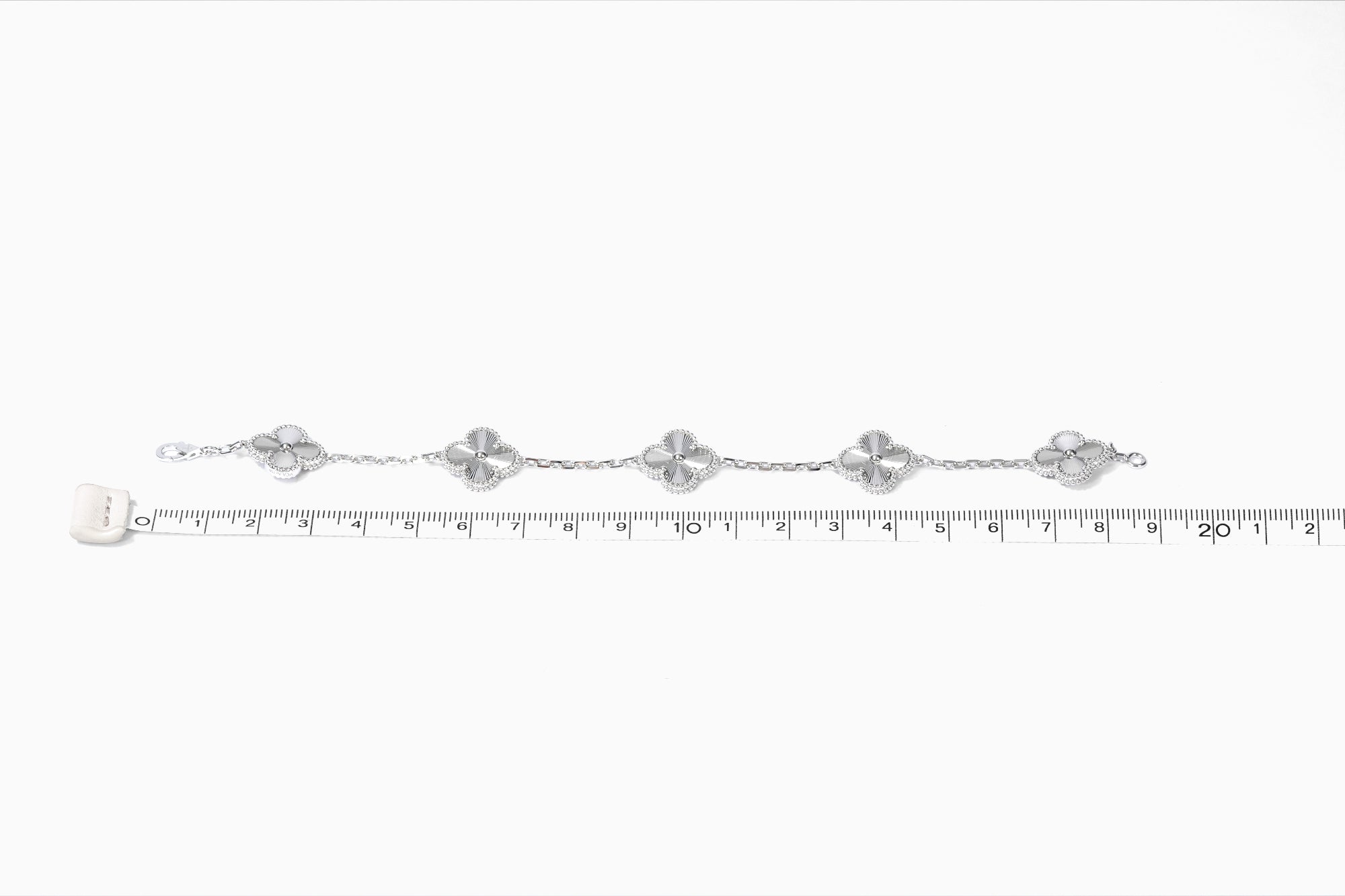 Van Cleef &amp; Arpels K18WG ヴィンテージルハンブラ 5モチーフ ブレスレット