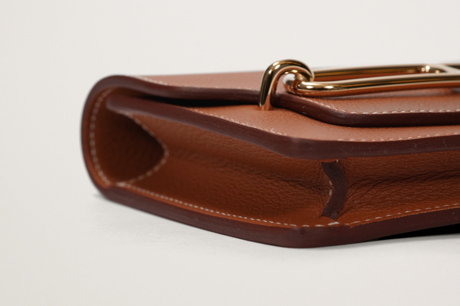 HERMES ルリ スリムウォレット ゴールド/ライム