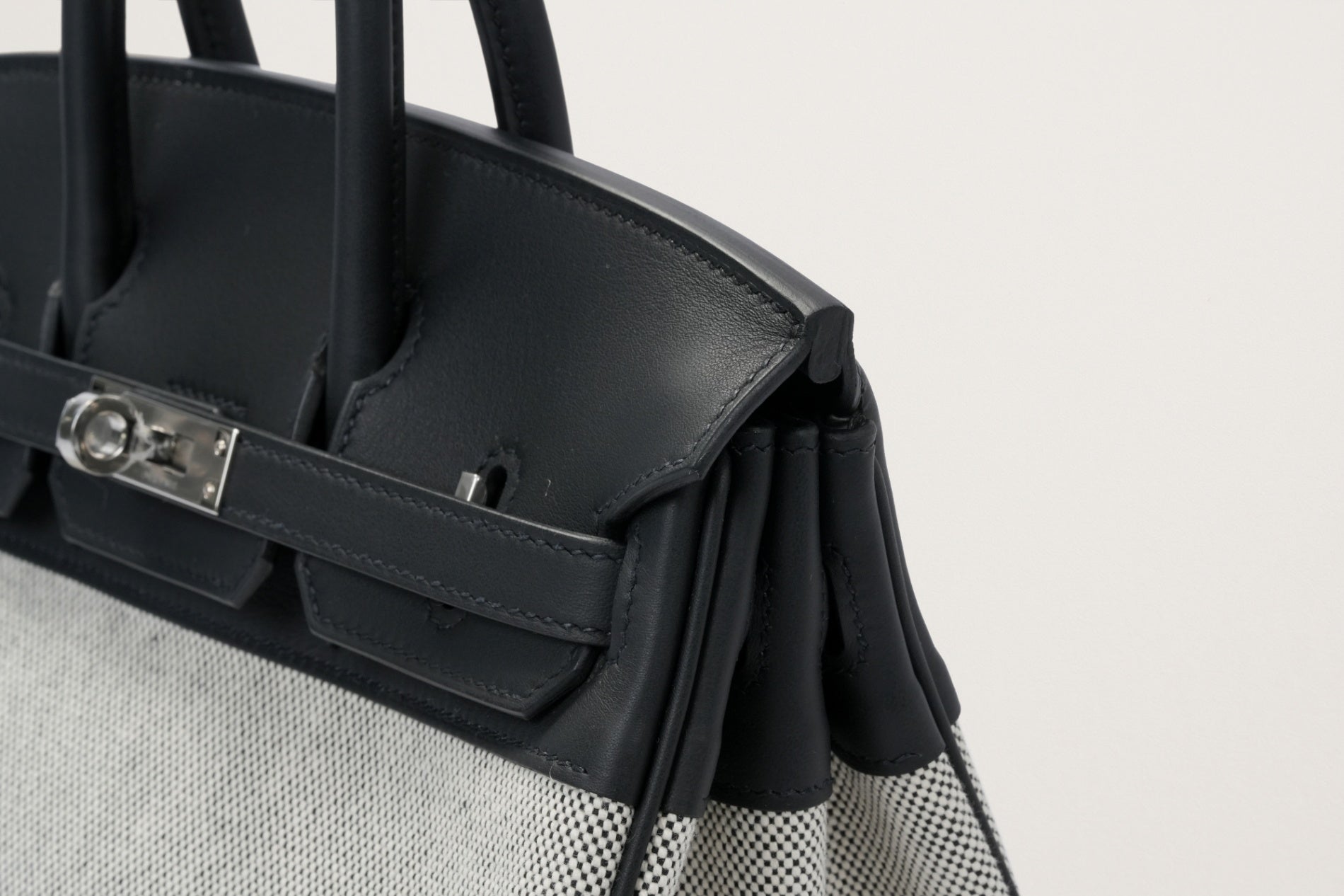 HERMES バーキン25 黒/エクリュ
