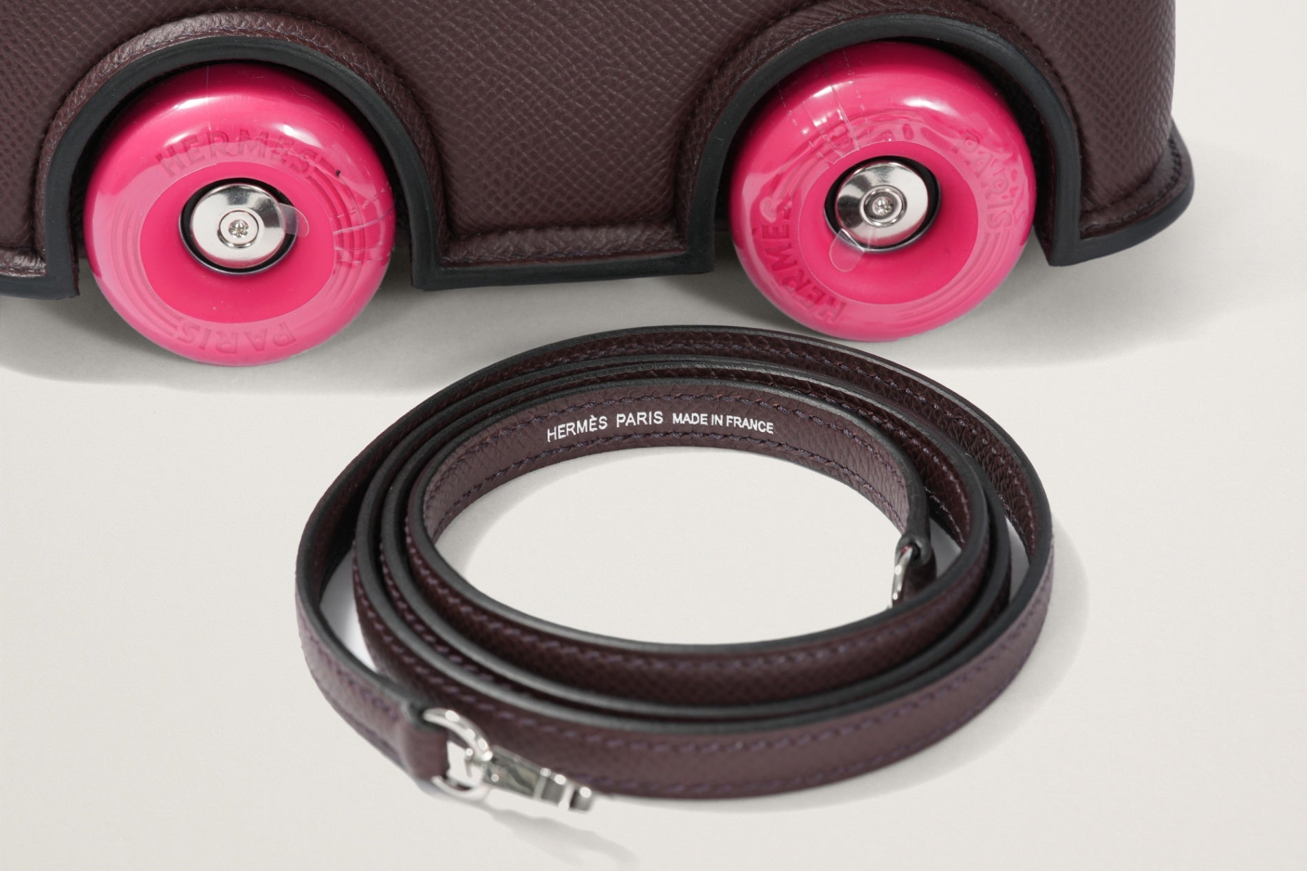 HERMES ボリード オン ホイールズ ルージュセリエ/ローズエクストレーム