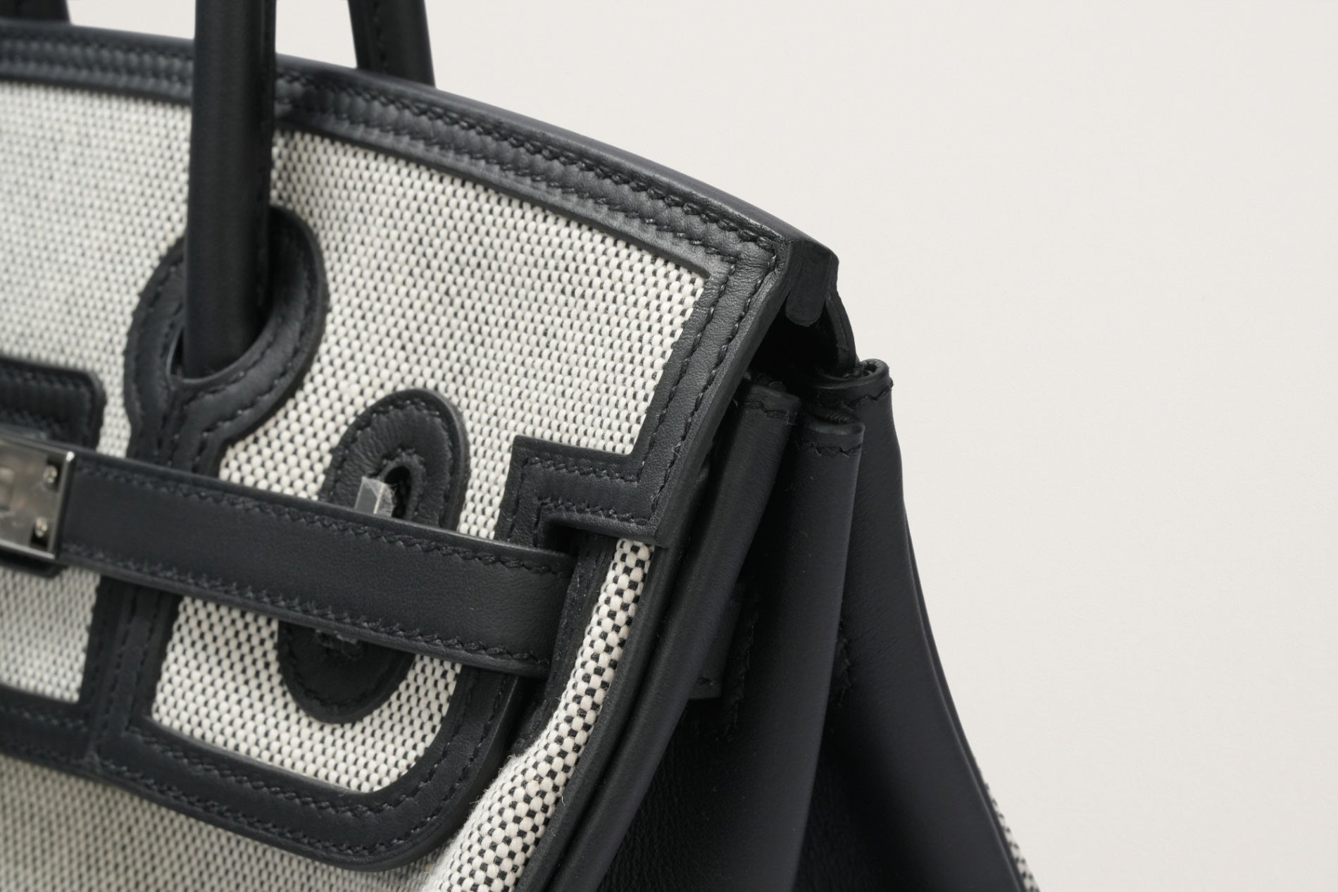 HERMES バーキン25 カーゴ 黒/エクリュ