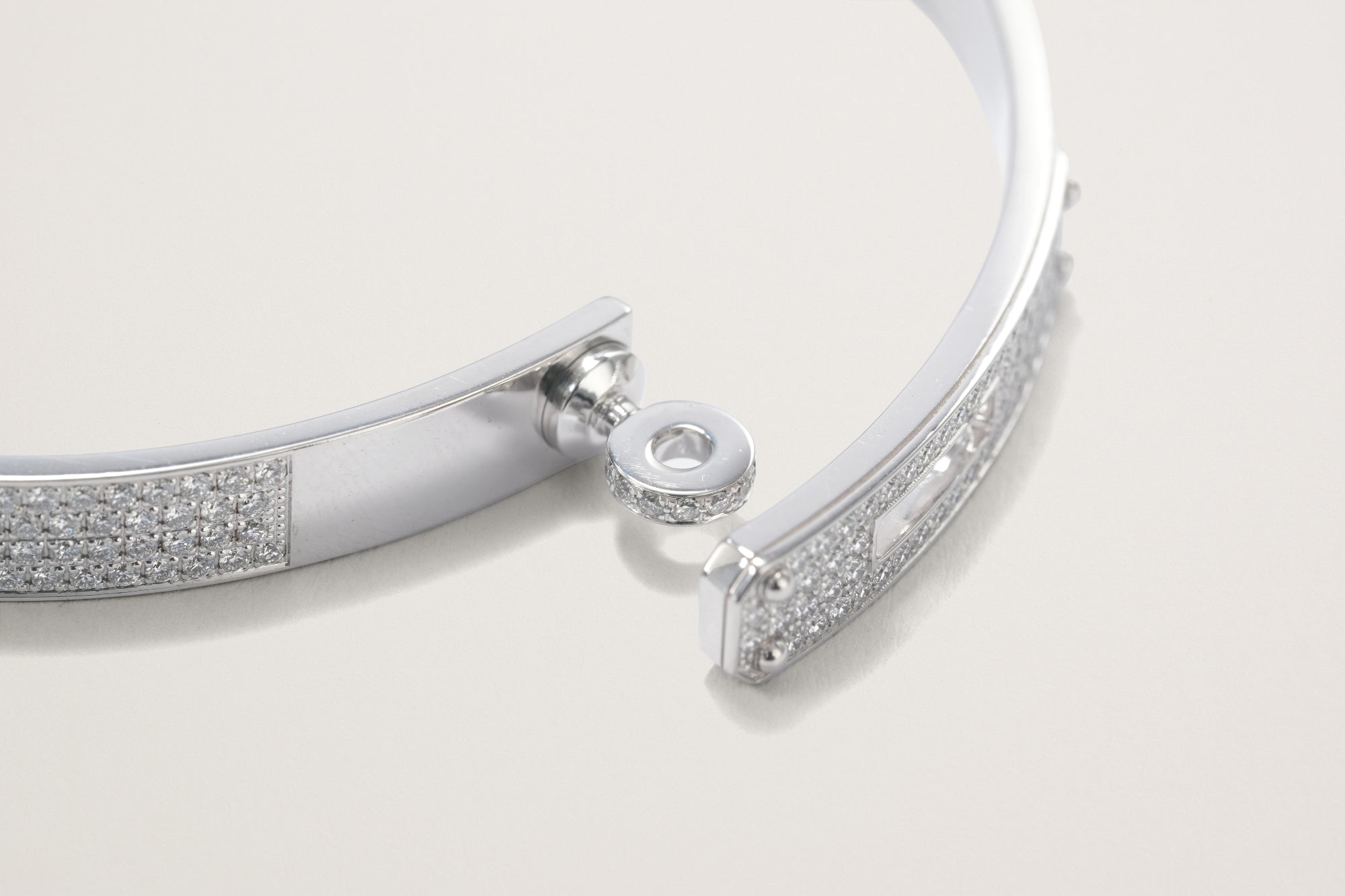HERMES K18WG 《ケリー》 PM ダイヤモンドブレスレット