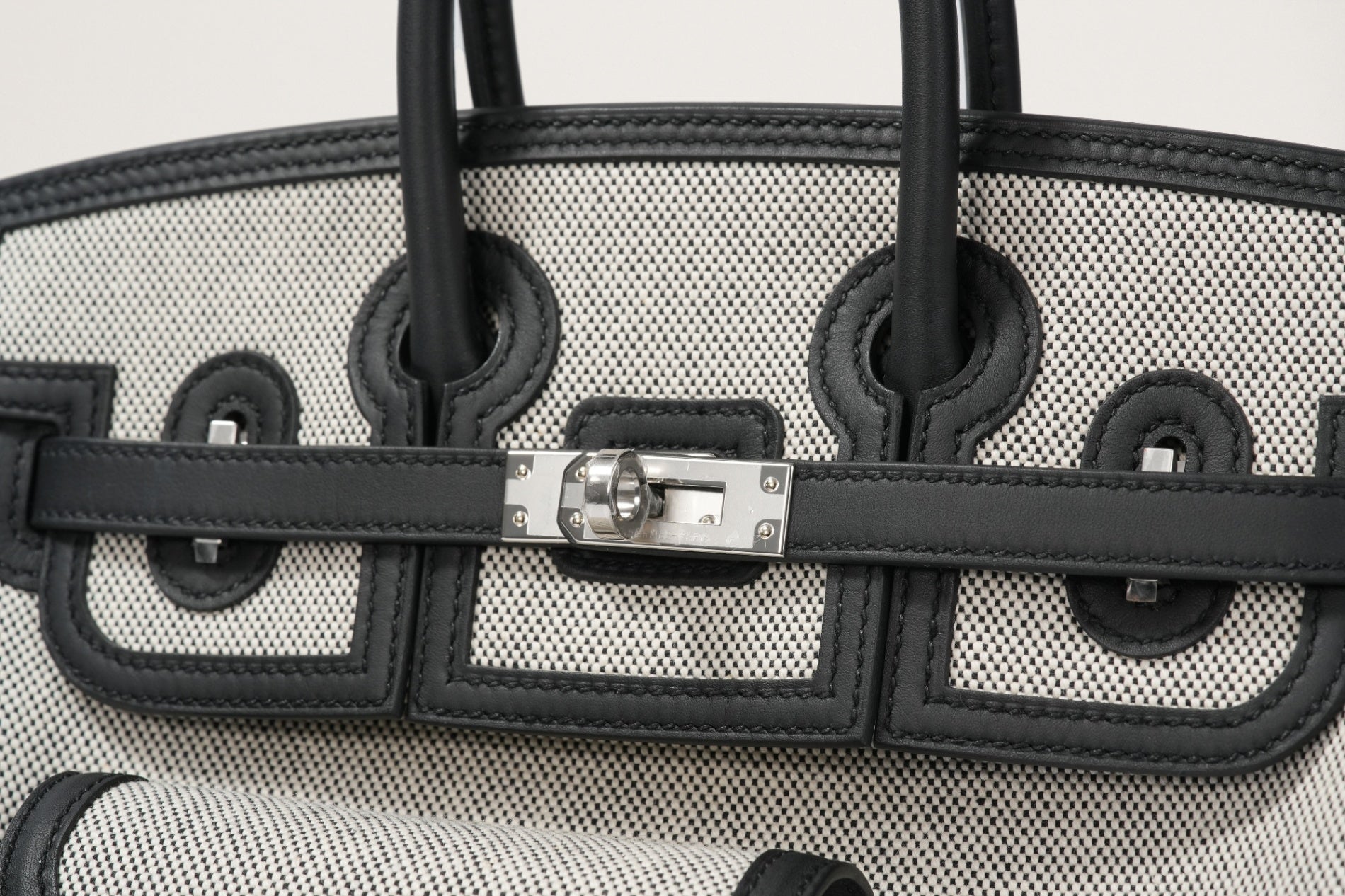 HERMES バーキン25カーゴ 黒／エクリュ