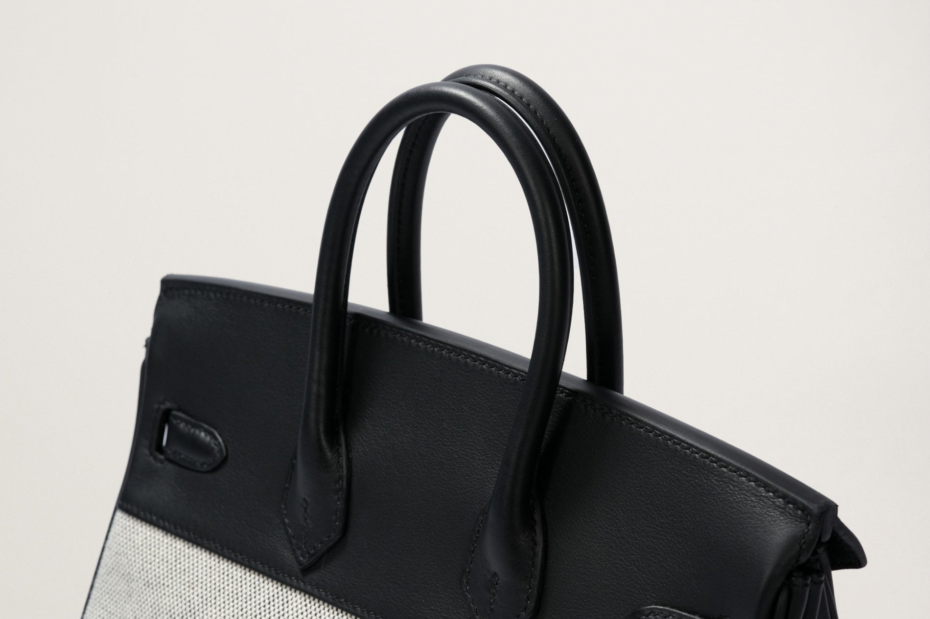 HERMES バーキン25 黒/エクリュ