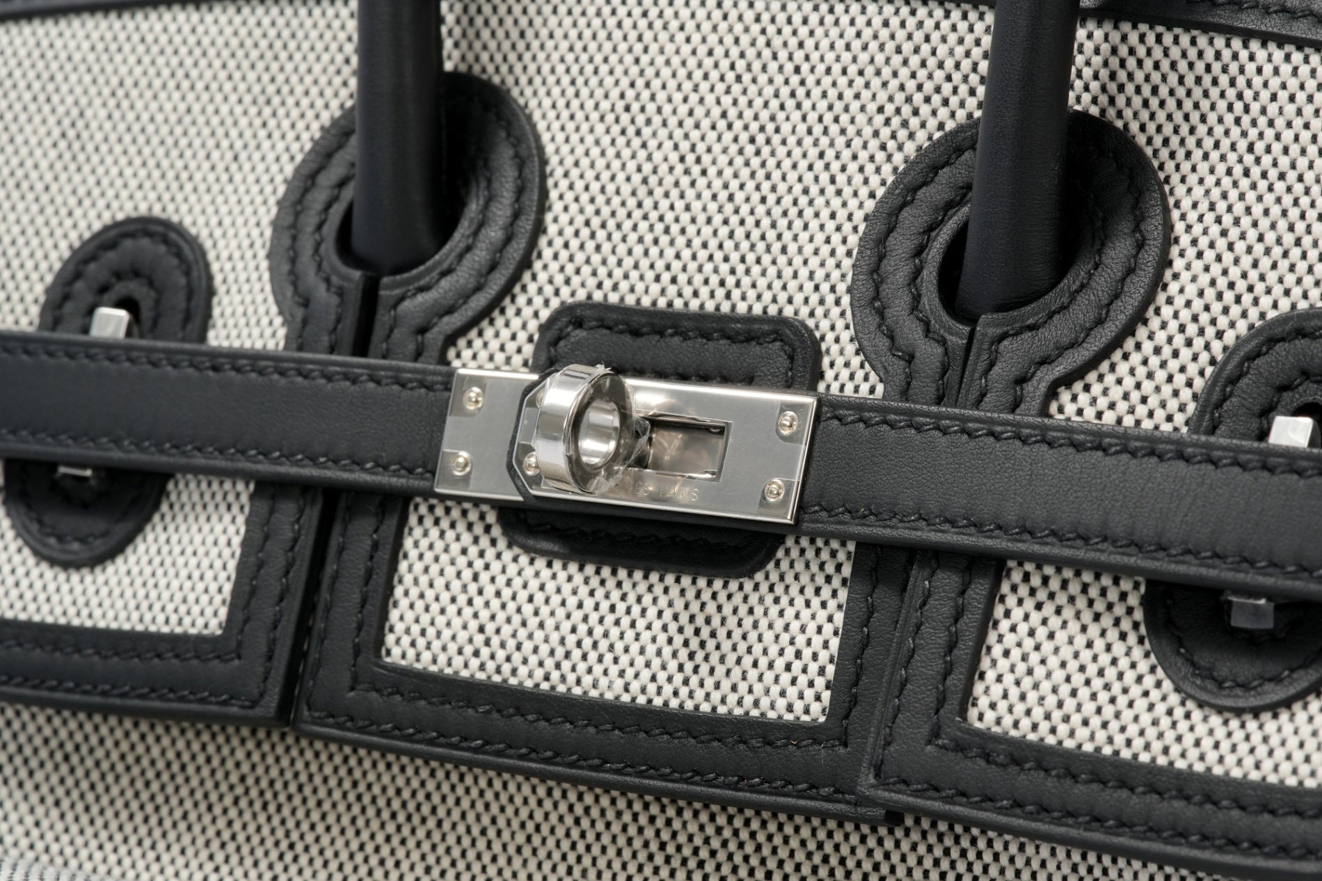 HERMES バーキン25カーゴ 黒/エクリュ