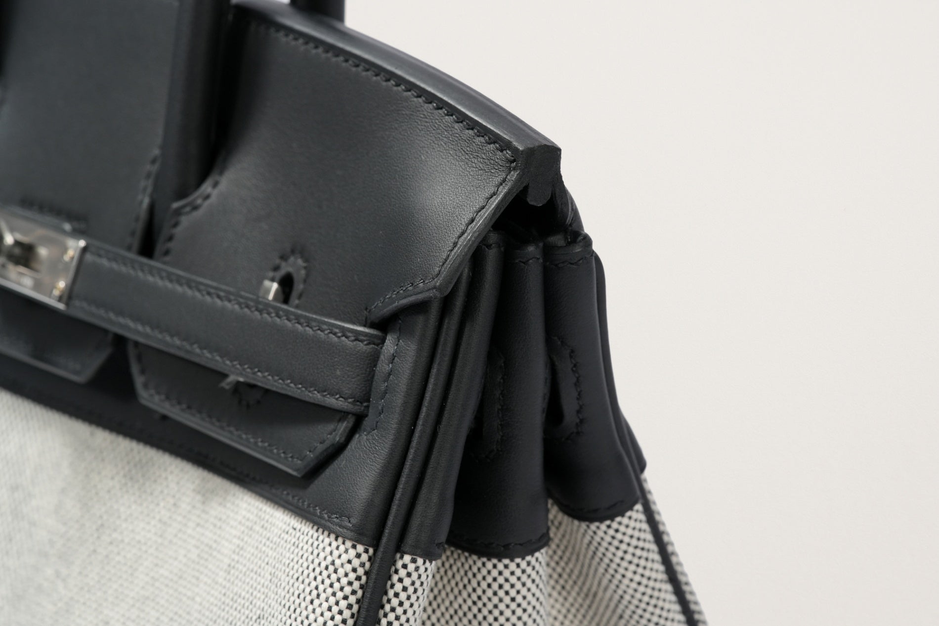 HERMES バーキン25 黒/エクリュ