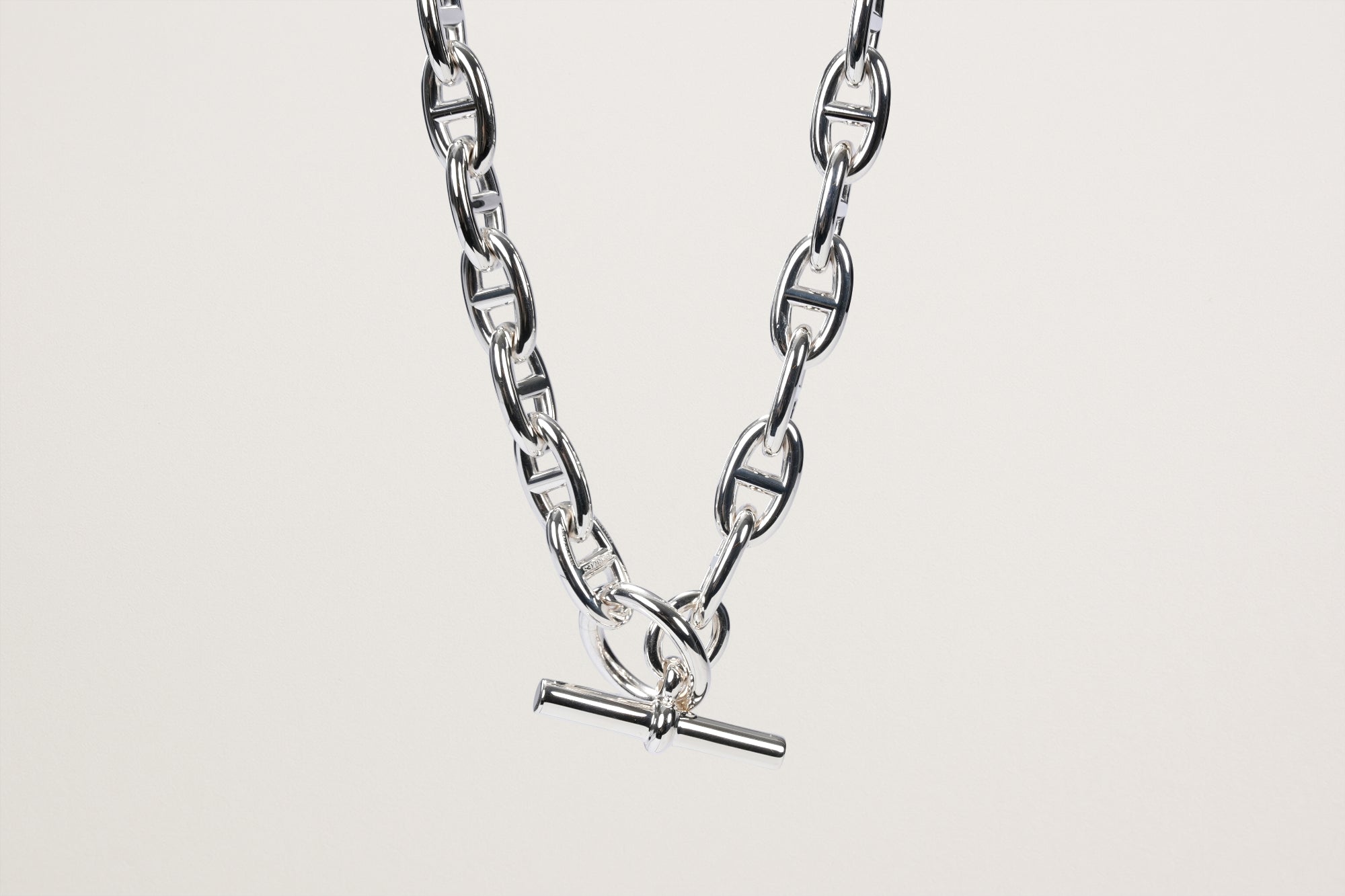 HERMES Ag925 シェーヌ・ダンクル GM 35コマ ネックレス