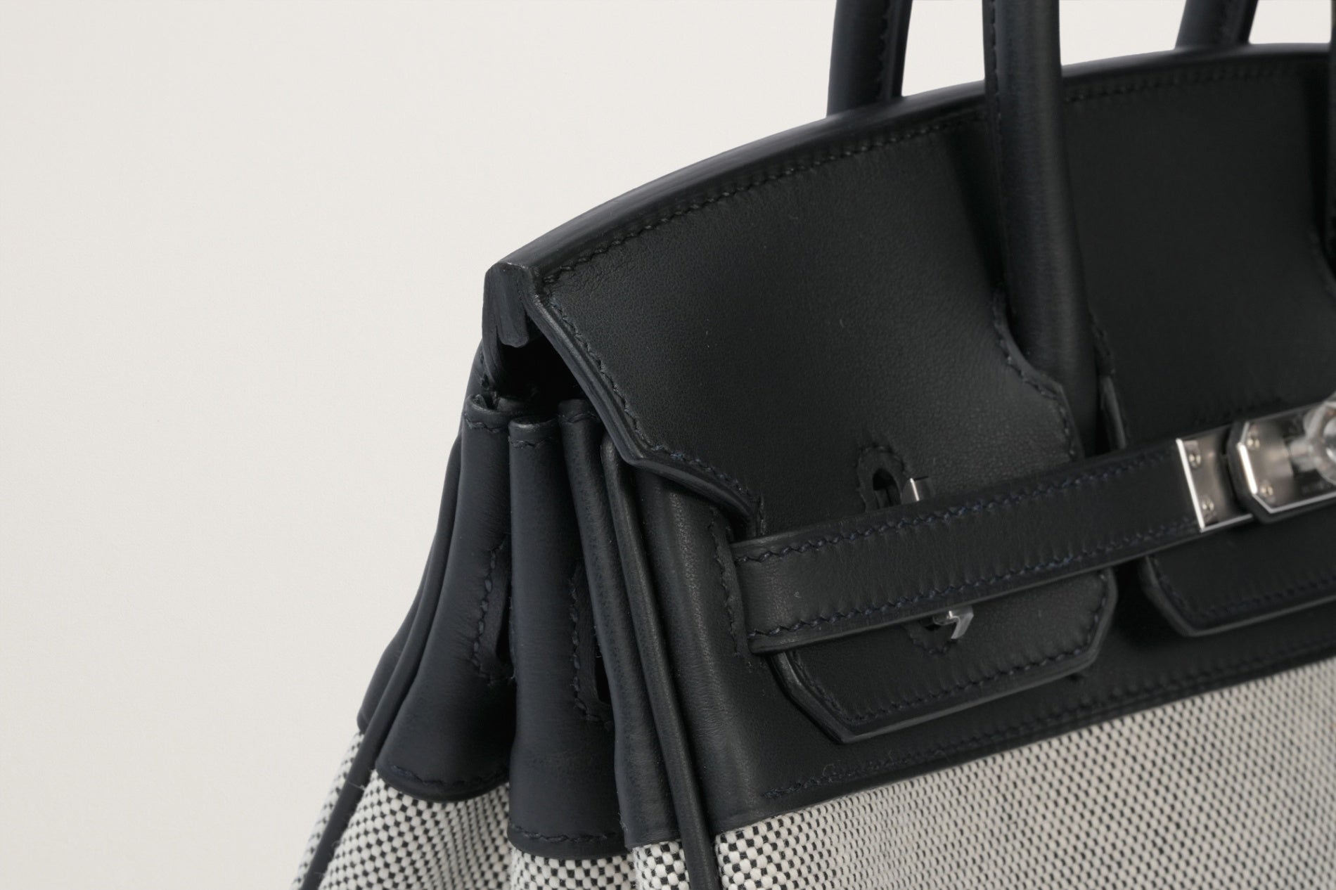 HERMES バーキン25 黒/エクリュ