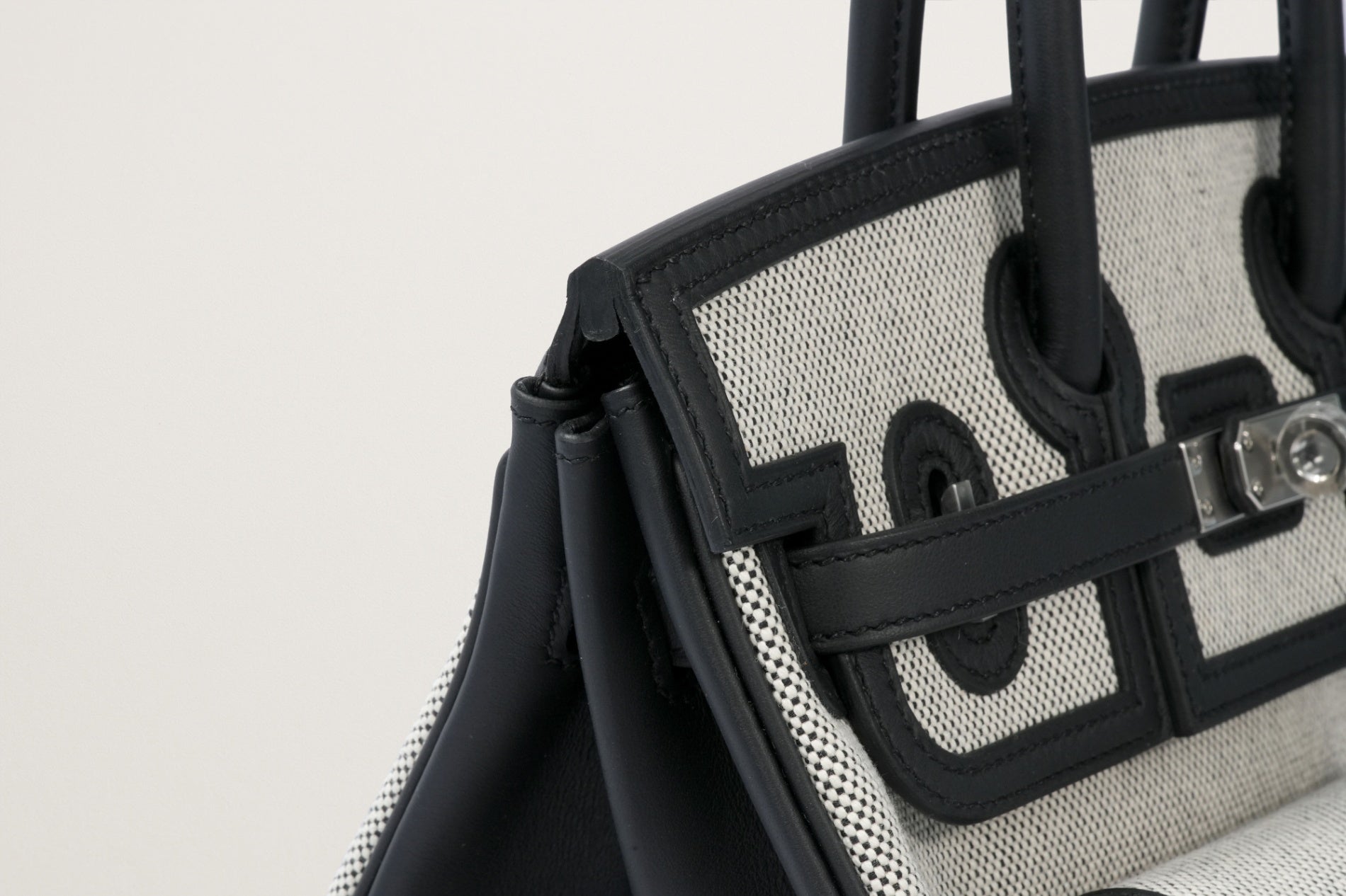 HERMES バーキン25 カーゴ 黒/エクリュ