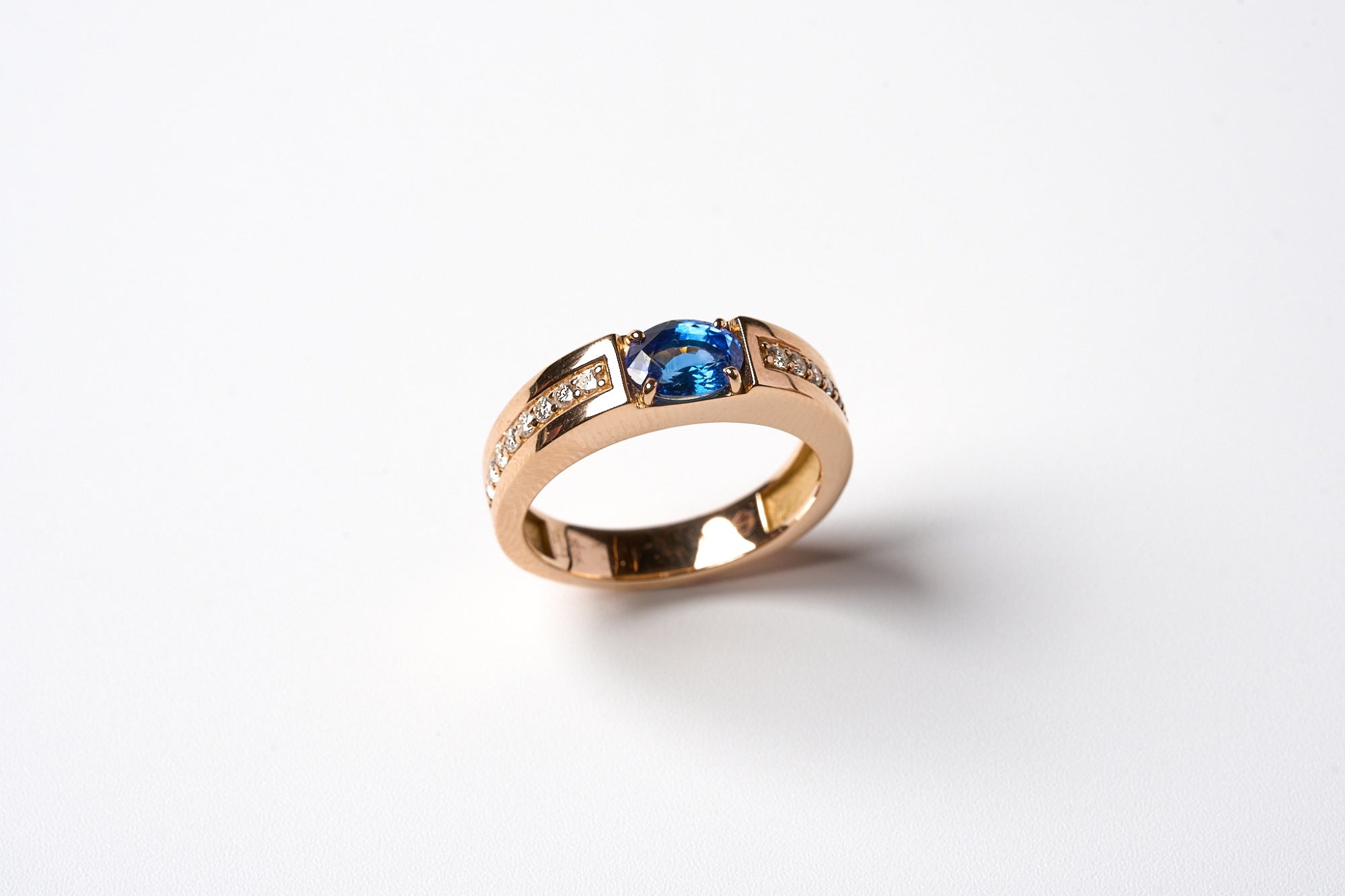 K18PG ルビー &amp; サファイア ペアリング