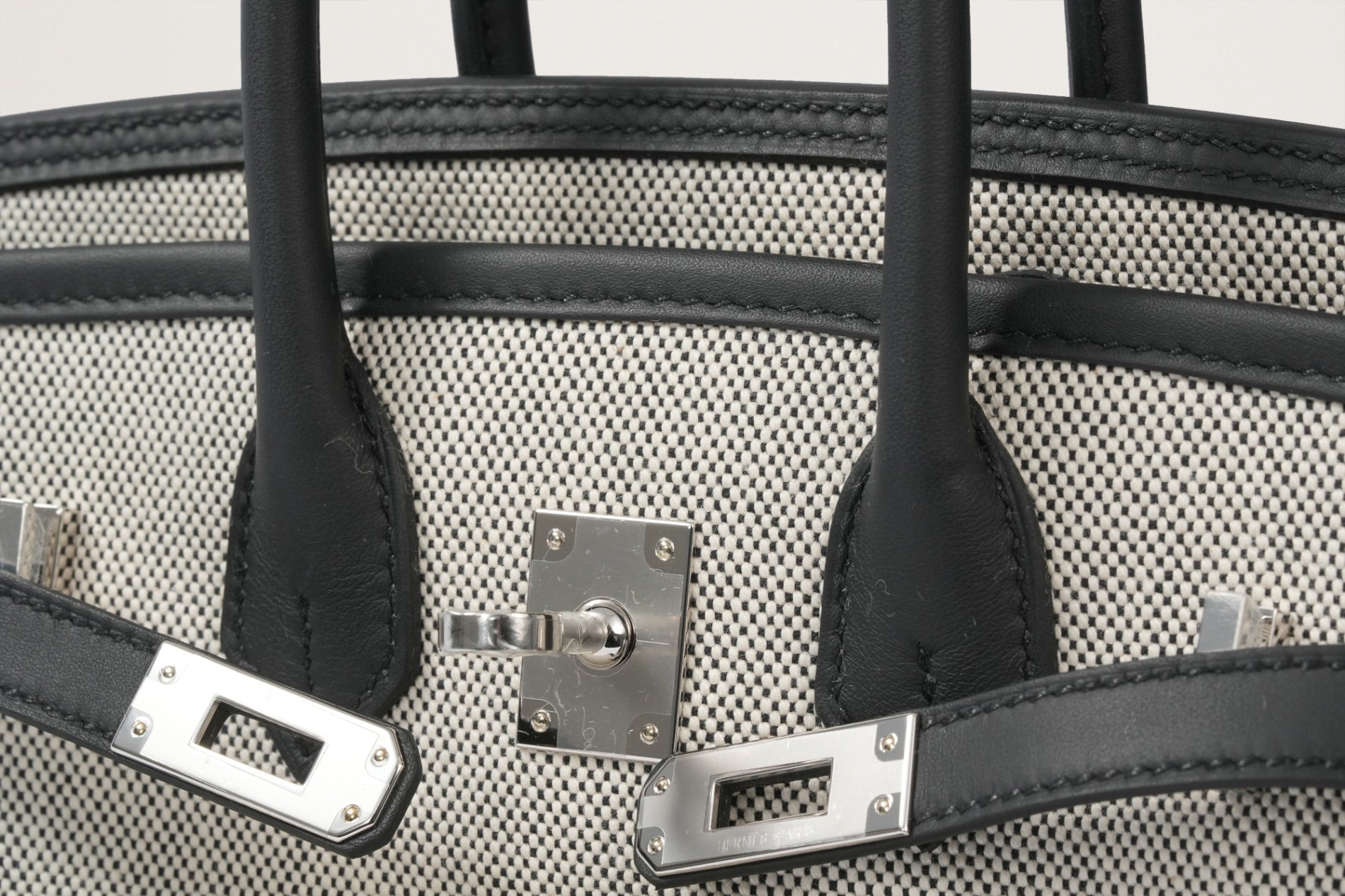 HERMES バーキン25 カーゴ 黒/エクリュ