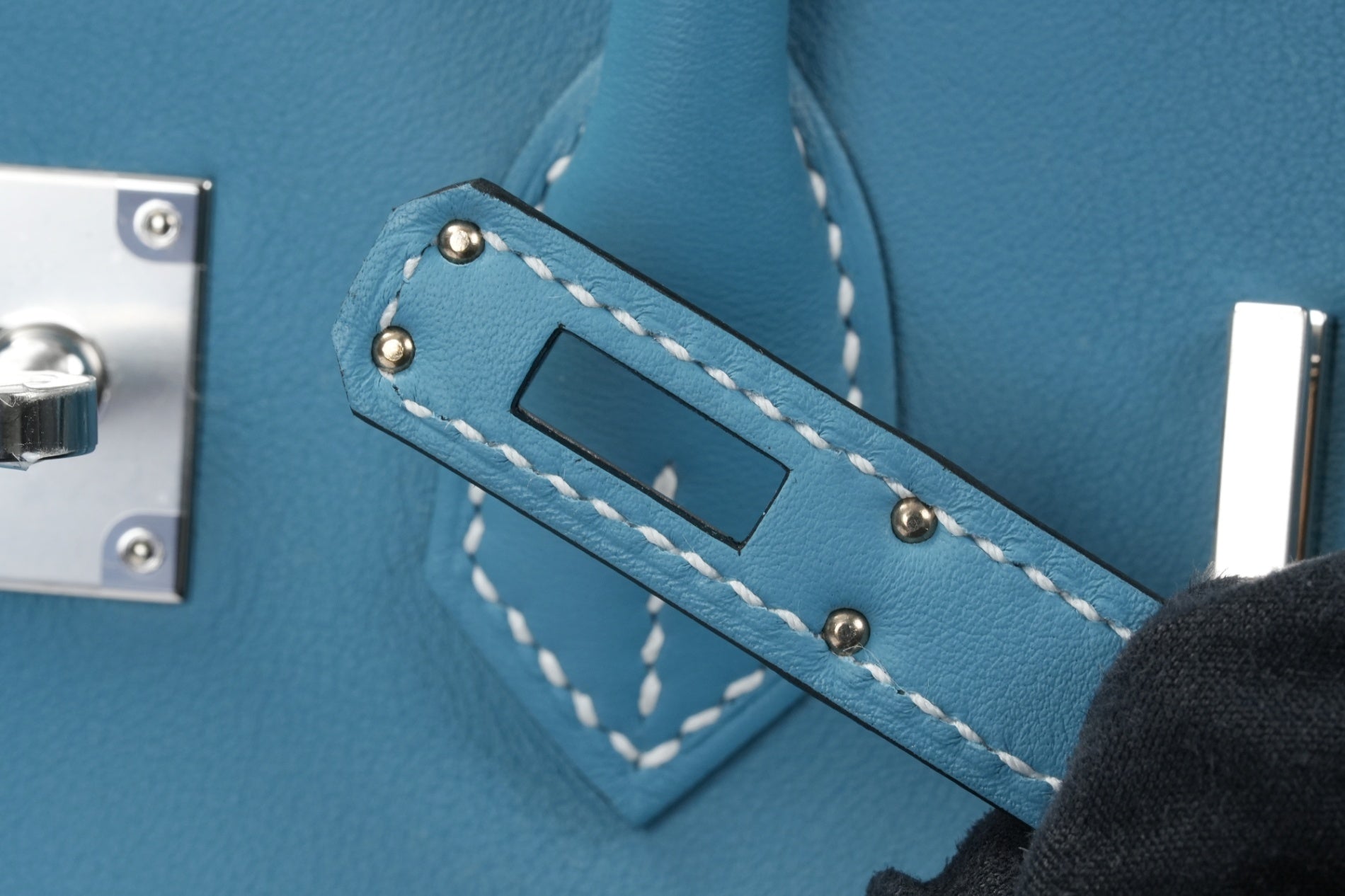 HERMES バーキン25 ニューブルージーン