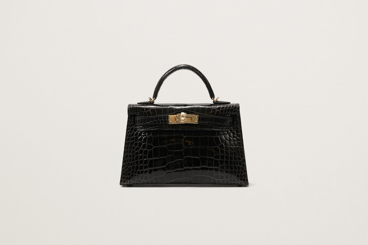 HERMES ミニケリー2 クロコダイル グラファイト – GINZA SATAKE