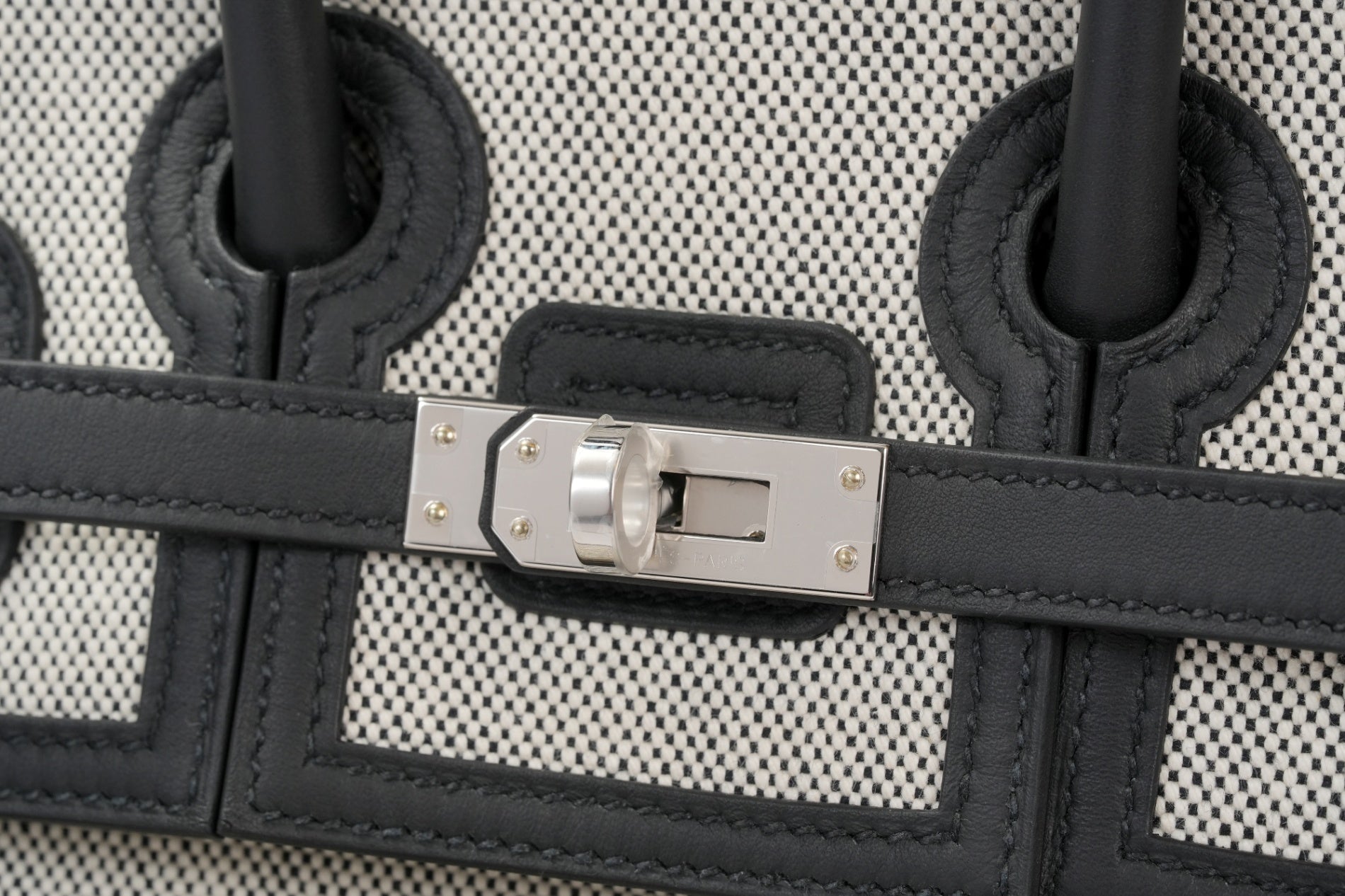 HERMES バーキン25 カーゴ 黒/エクリュ