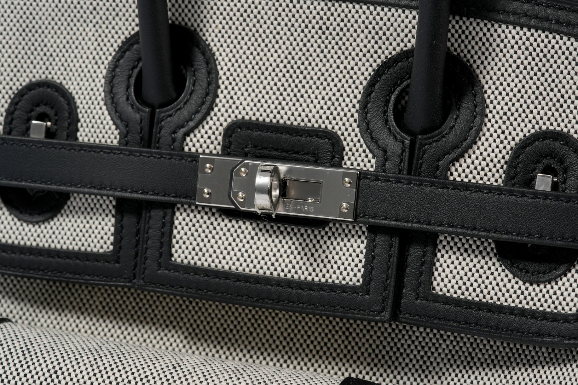 HERMES バーキン25カーゴ 黒/エクリュ