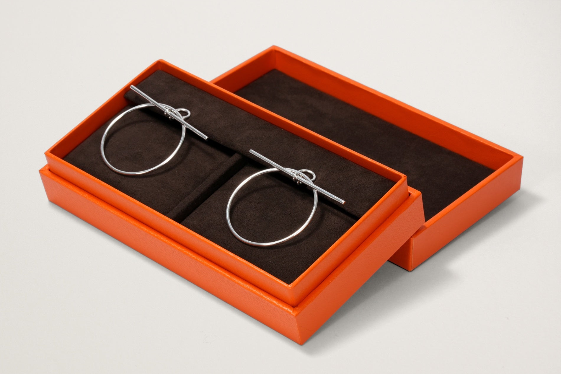 HERMES Ag925 ループ MM ピアス