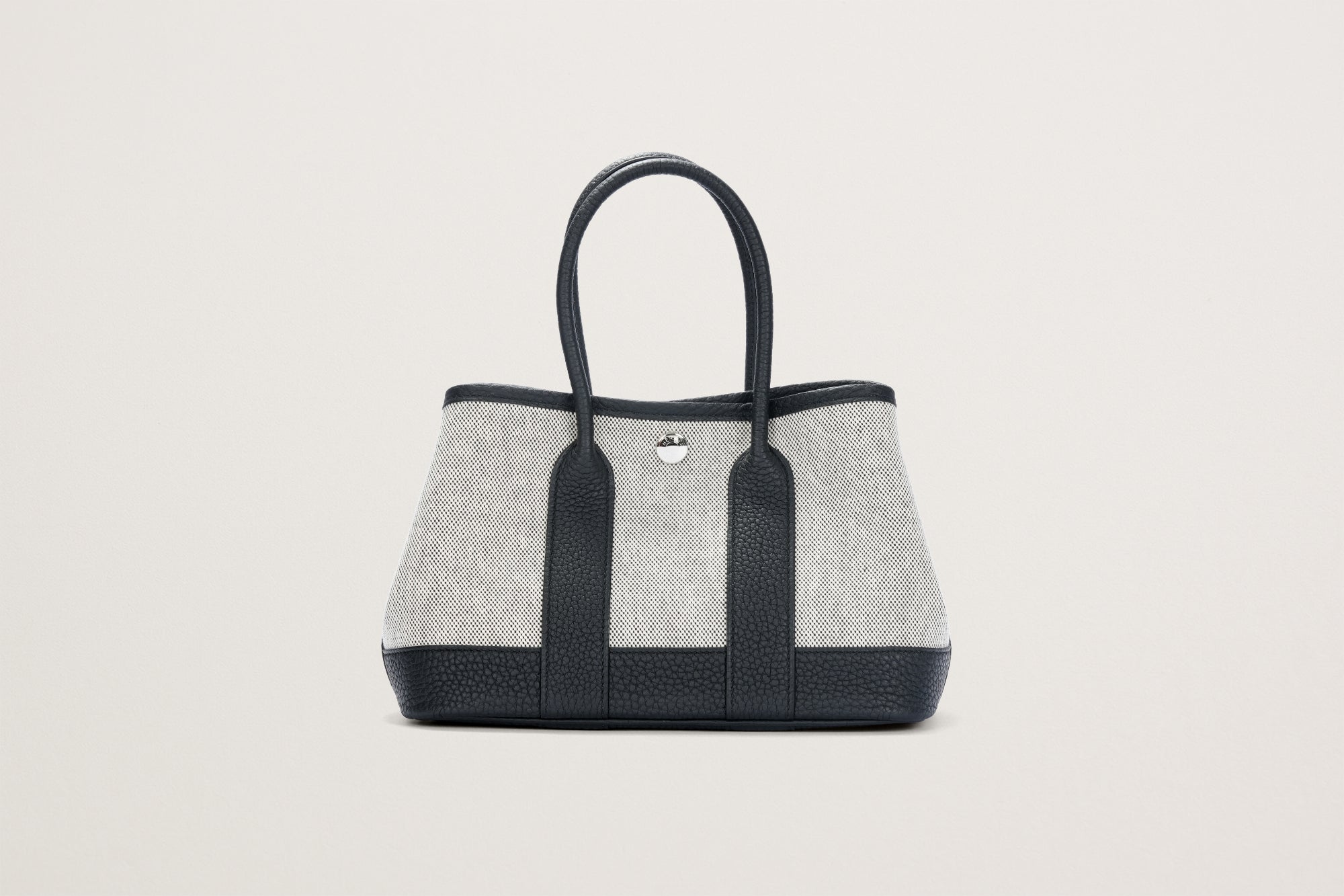 HERMES ネオ・ガーデン23 黒/エクリュ