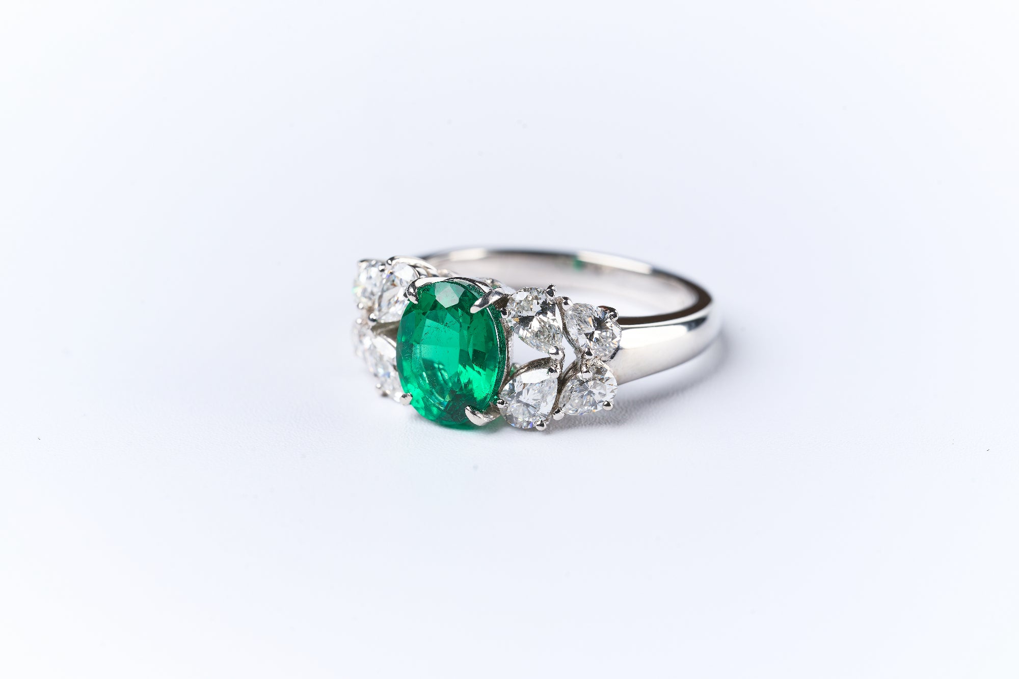 PT950 MIKIMOTO エメラルド リング