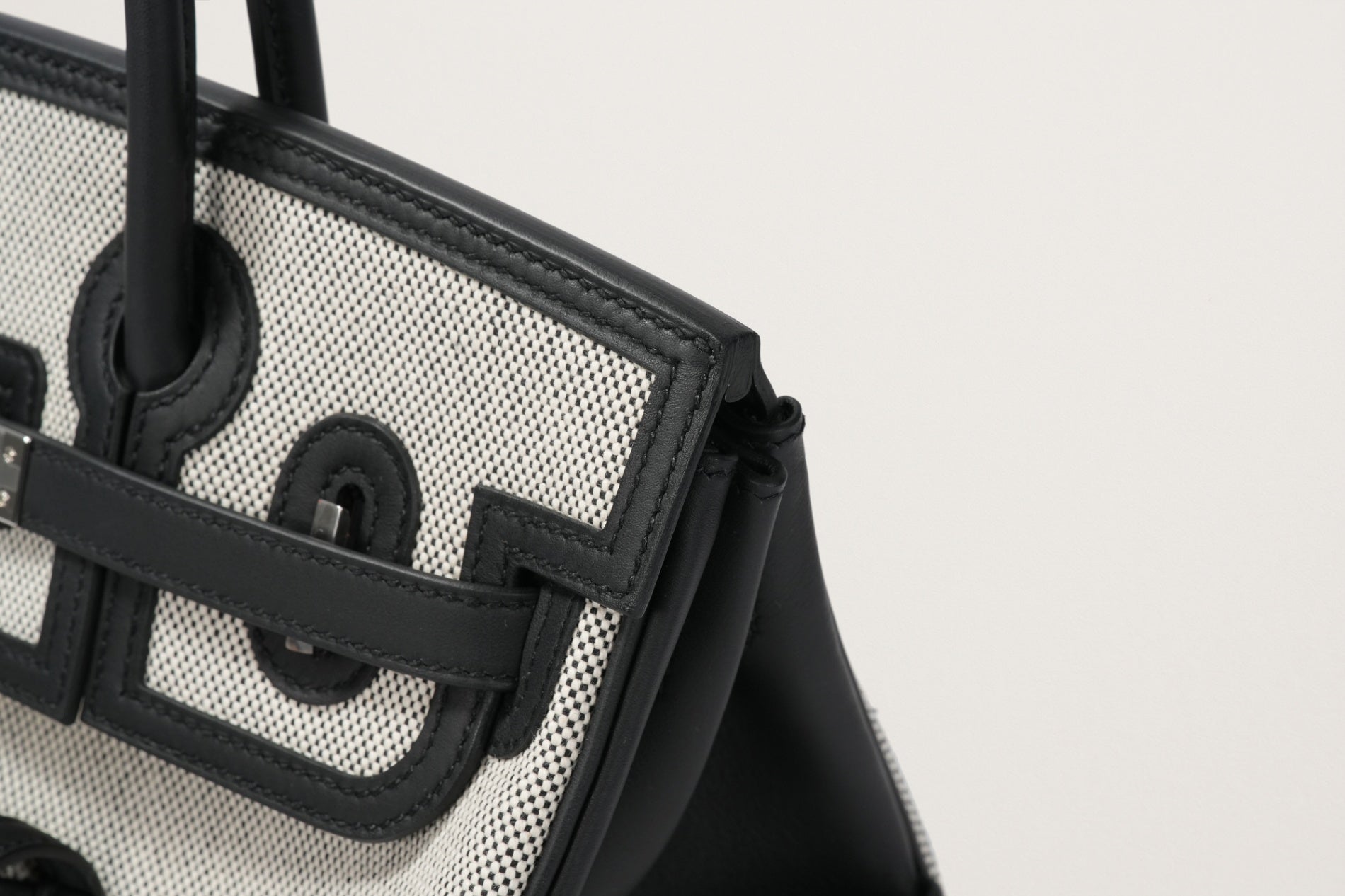 HERMES バーキン25カーゴ 黒／エクリュ