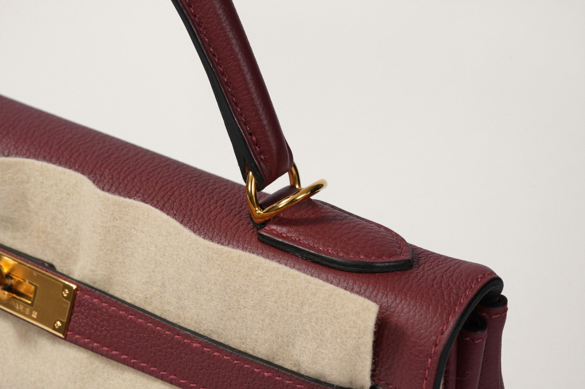 HERMES ケリー32 内縫い ルージュアッシュ