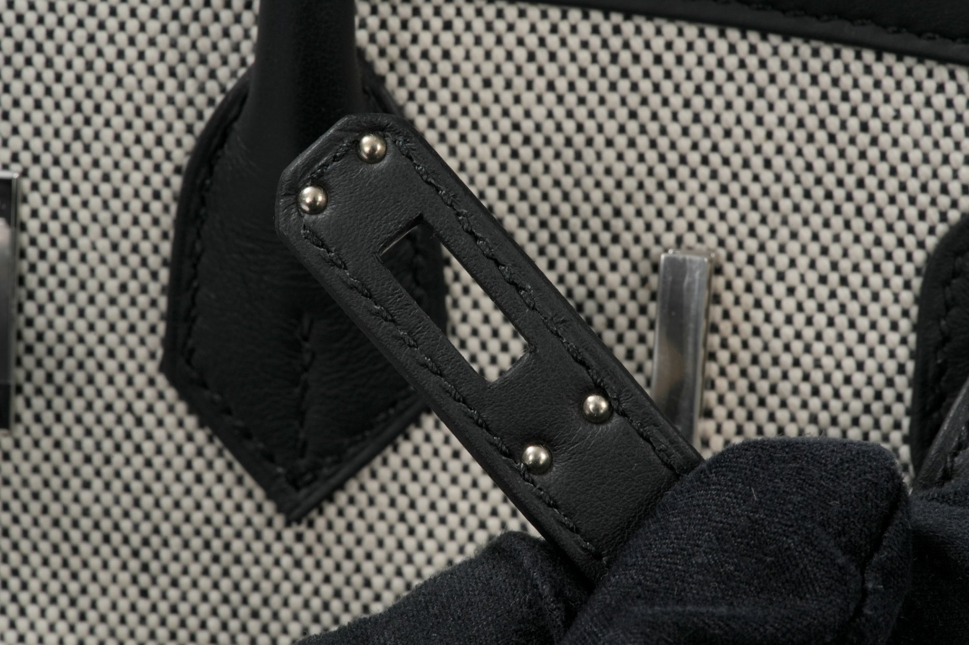 HERMES バーキン25 カーゴ 黒/エクリュ