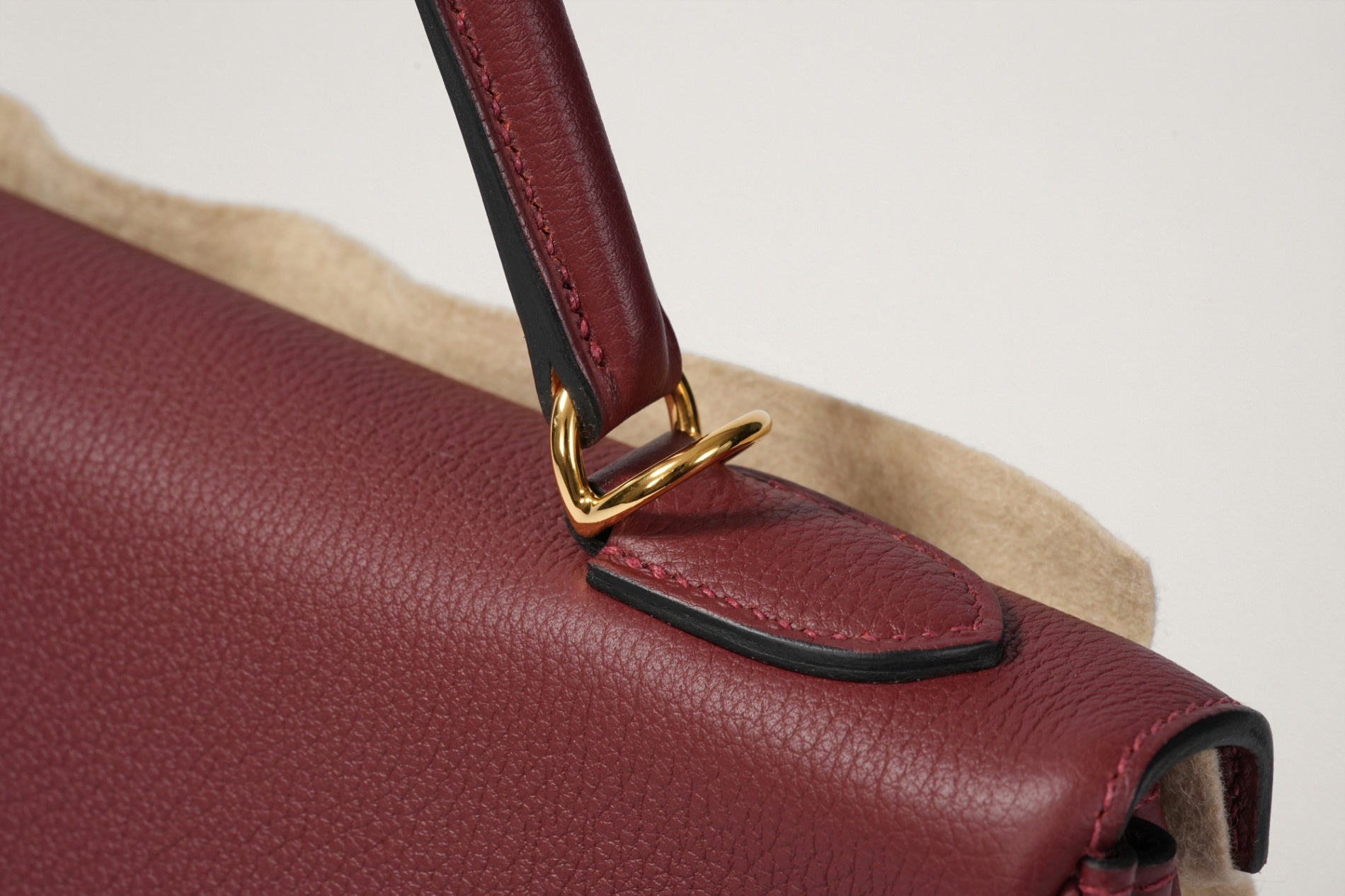 HERMES ケリー32 内縫い ルージュアッシュ