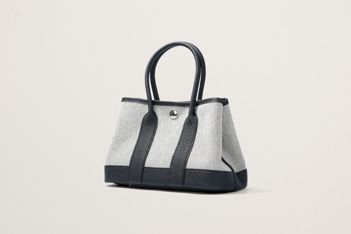 HERMES ネオ・ガーデン23 黒/エクリュ