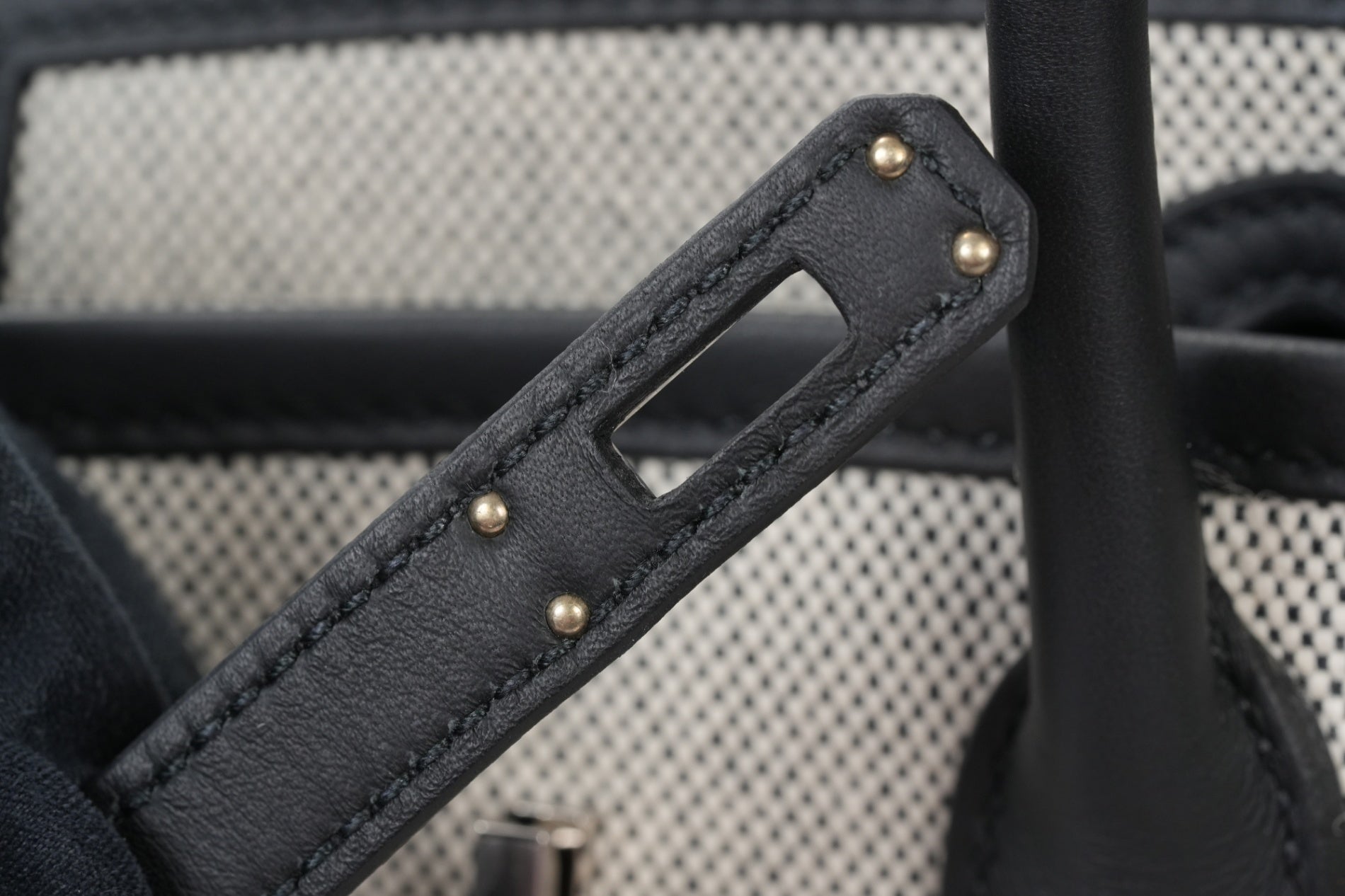 HERMES バーキン25 カーゴ 黒/エクリュ