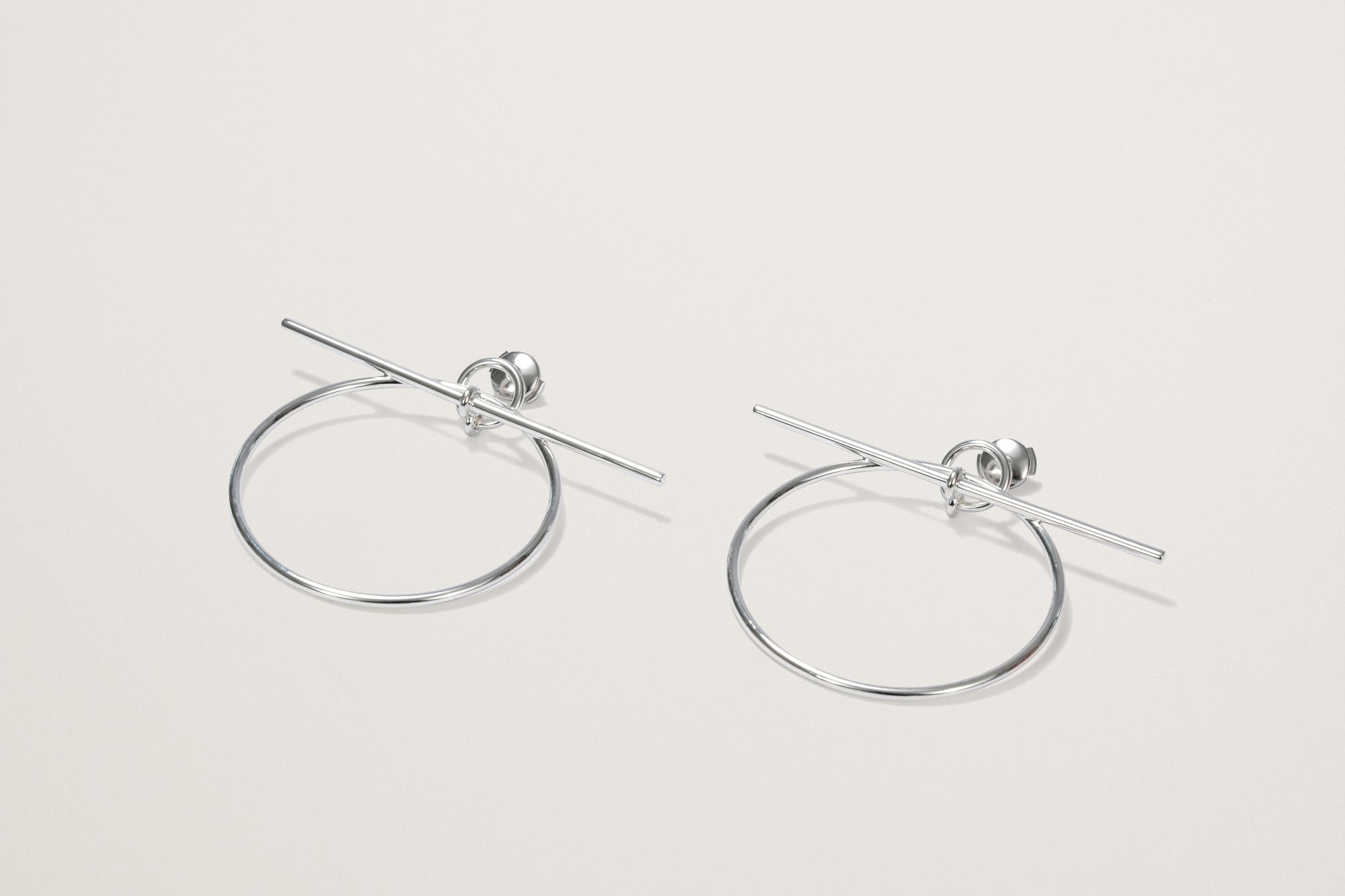 HERMES Ag925 ループ MM ピアス
