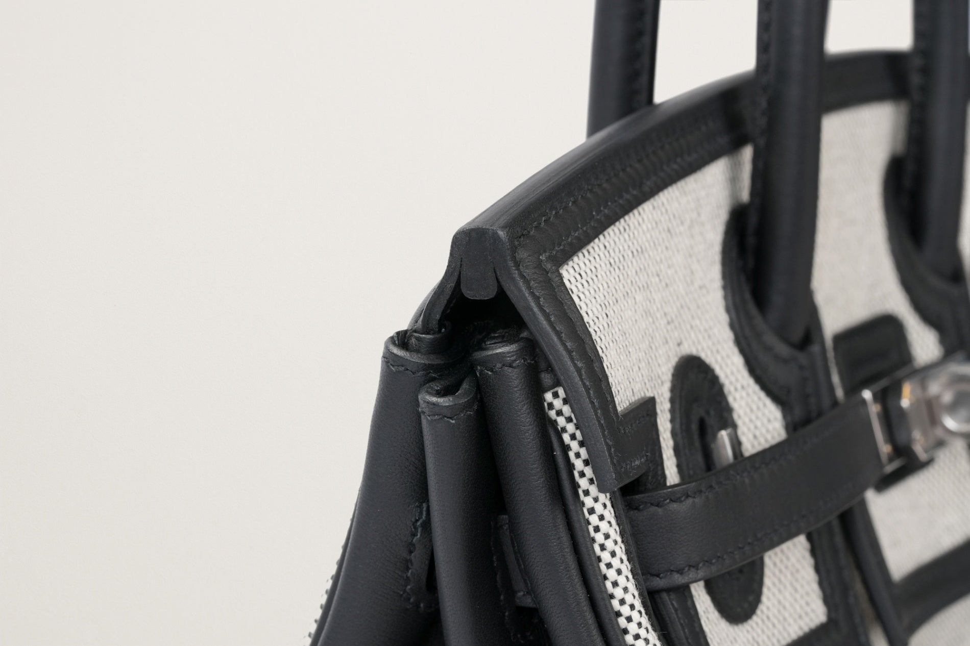 HERMES バーキン25 カーゴ 黒/エクリュ