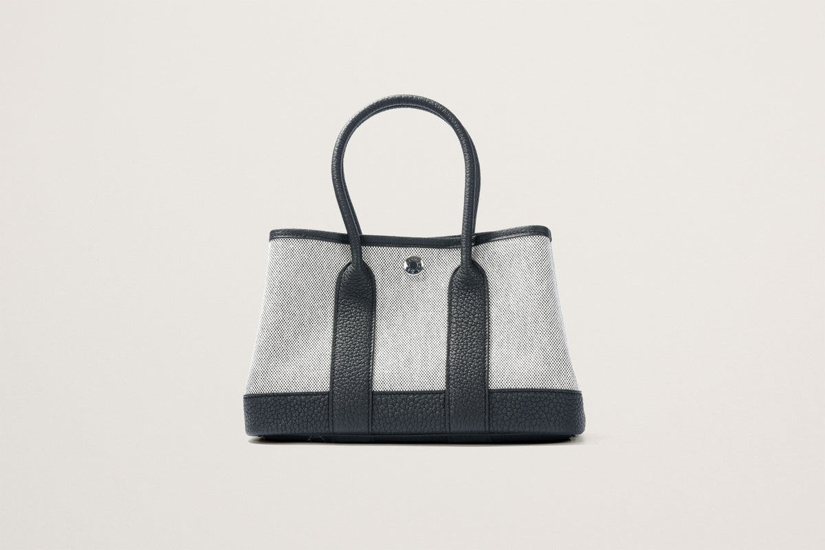 HERMES ネオ・ガーデン23 黒/エクリュ