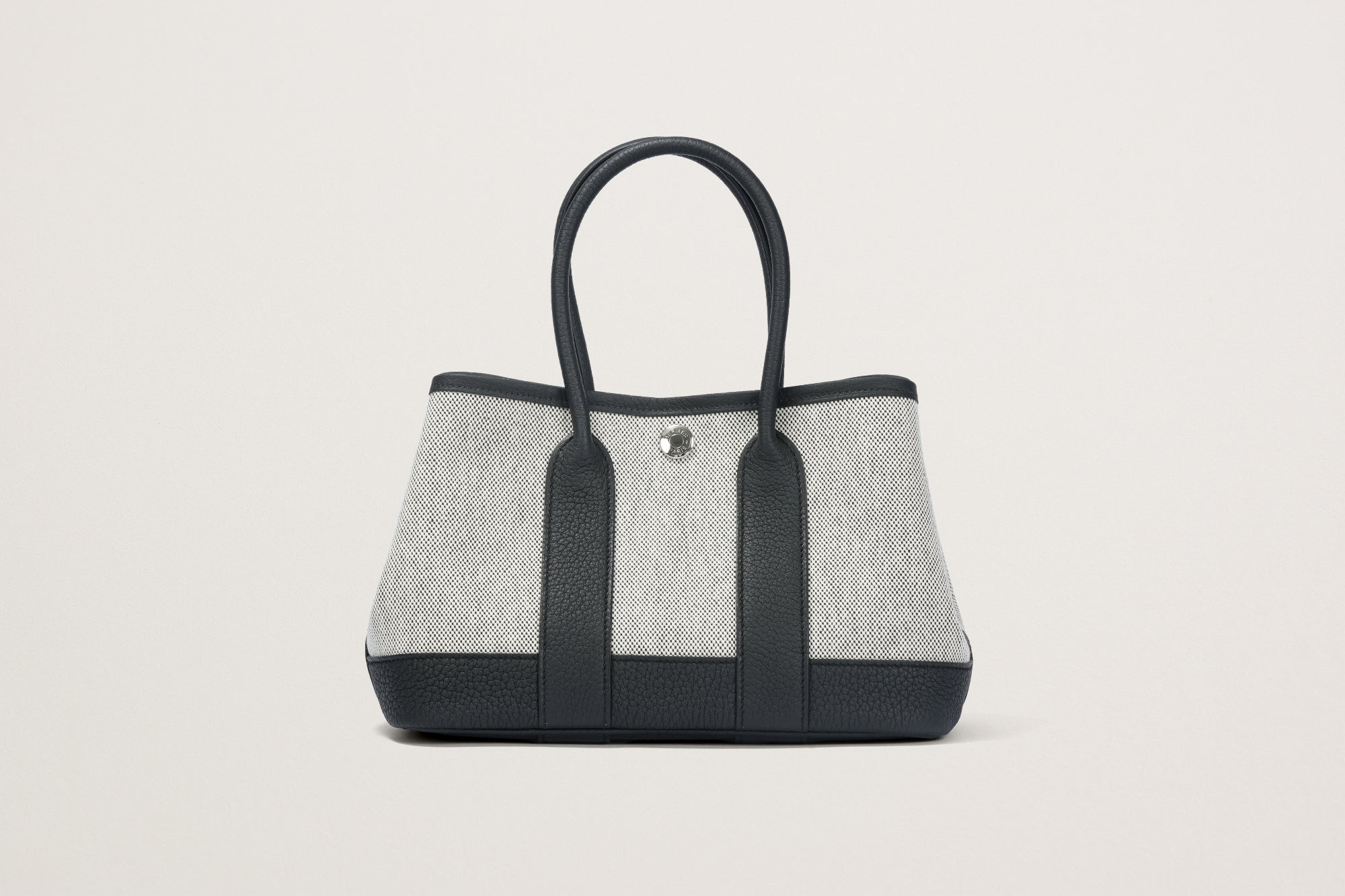 HERMES ネオ・ガーデン23 黒/エクリュ
