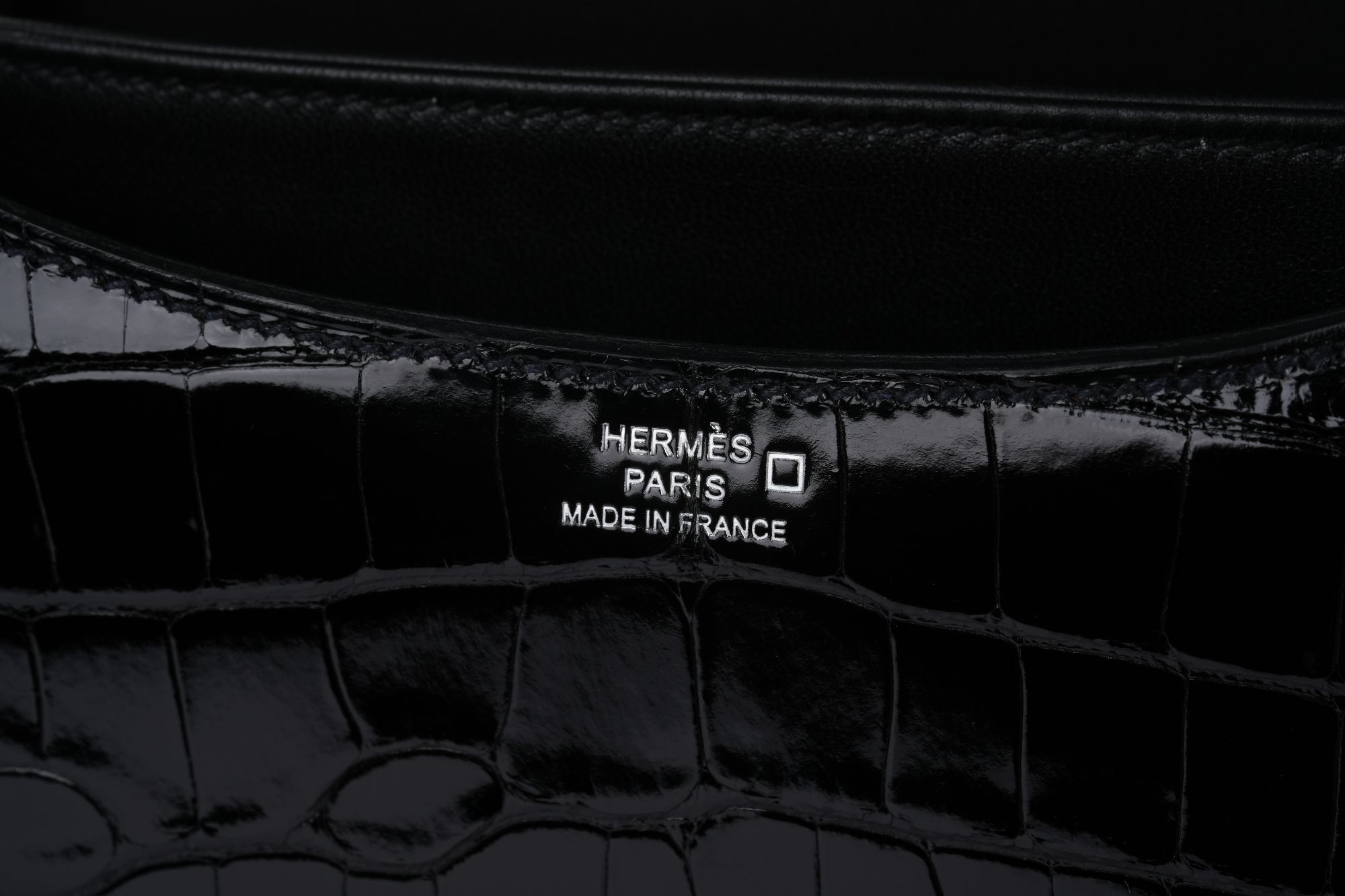 HERMES コンスタンスミニ クロコダイル 黒