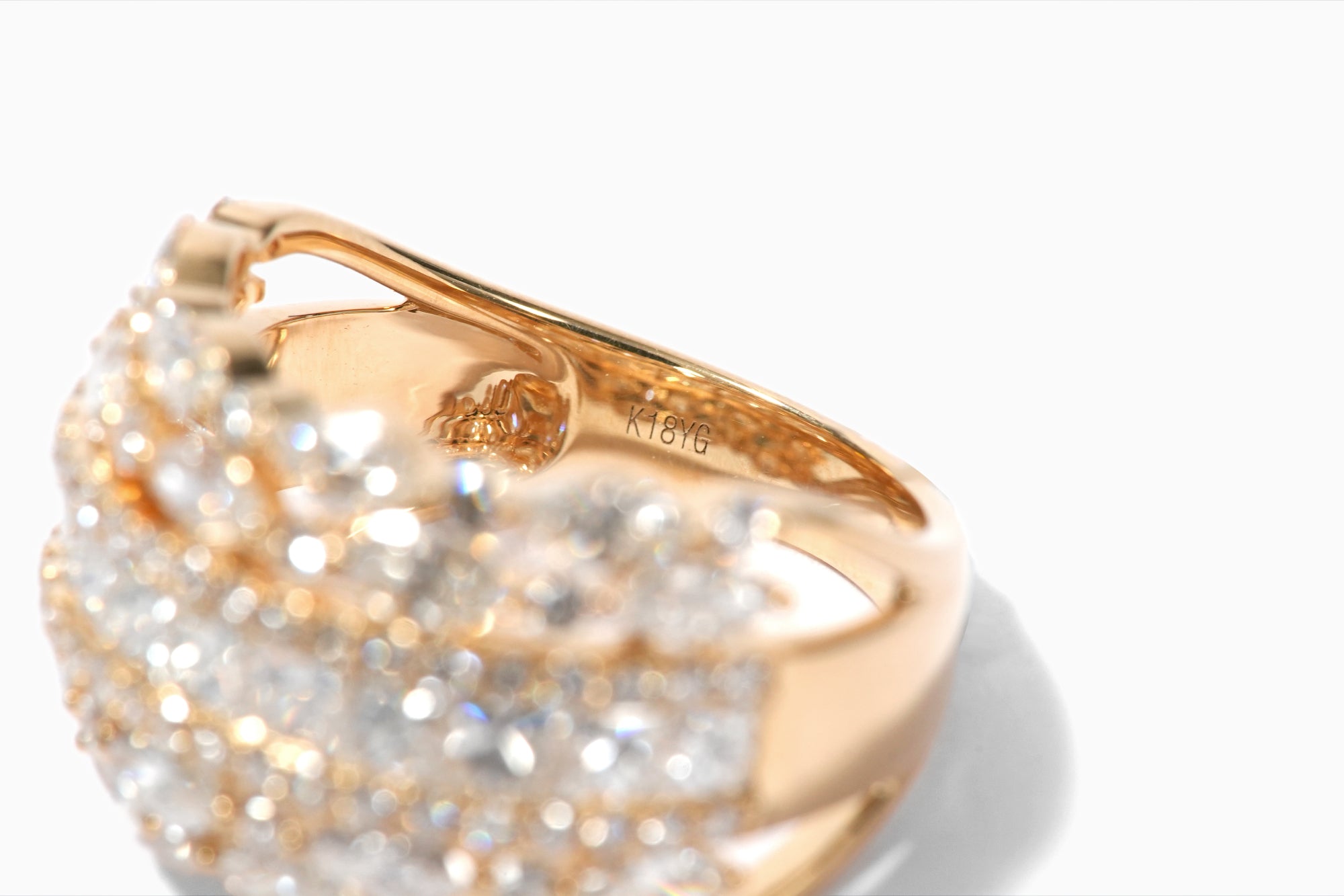 K18YG ダイヤモンド リング