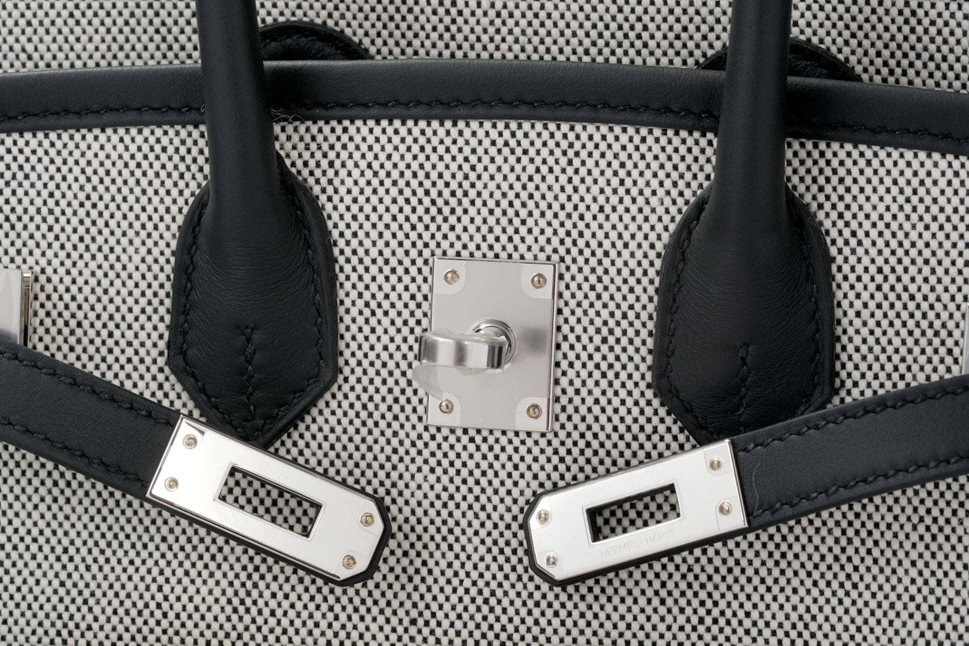 HERMES バーキン25 カーゴ 黒/エクリュ