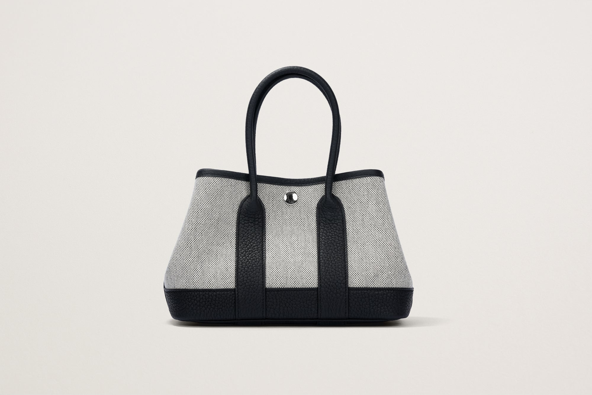 HERMES ネオ・ガーデン23 黒/エクリュ