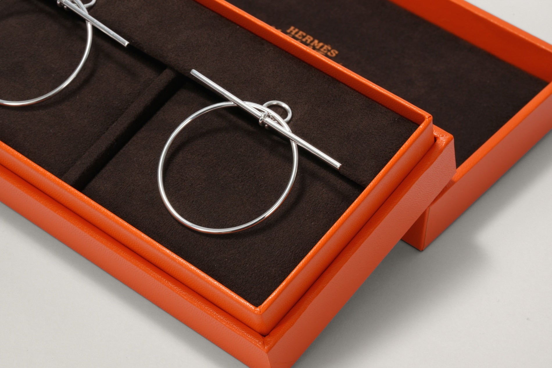 HERMES Ag925 ループ MM ピアス